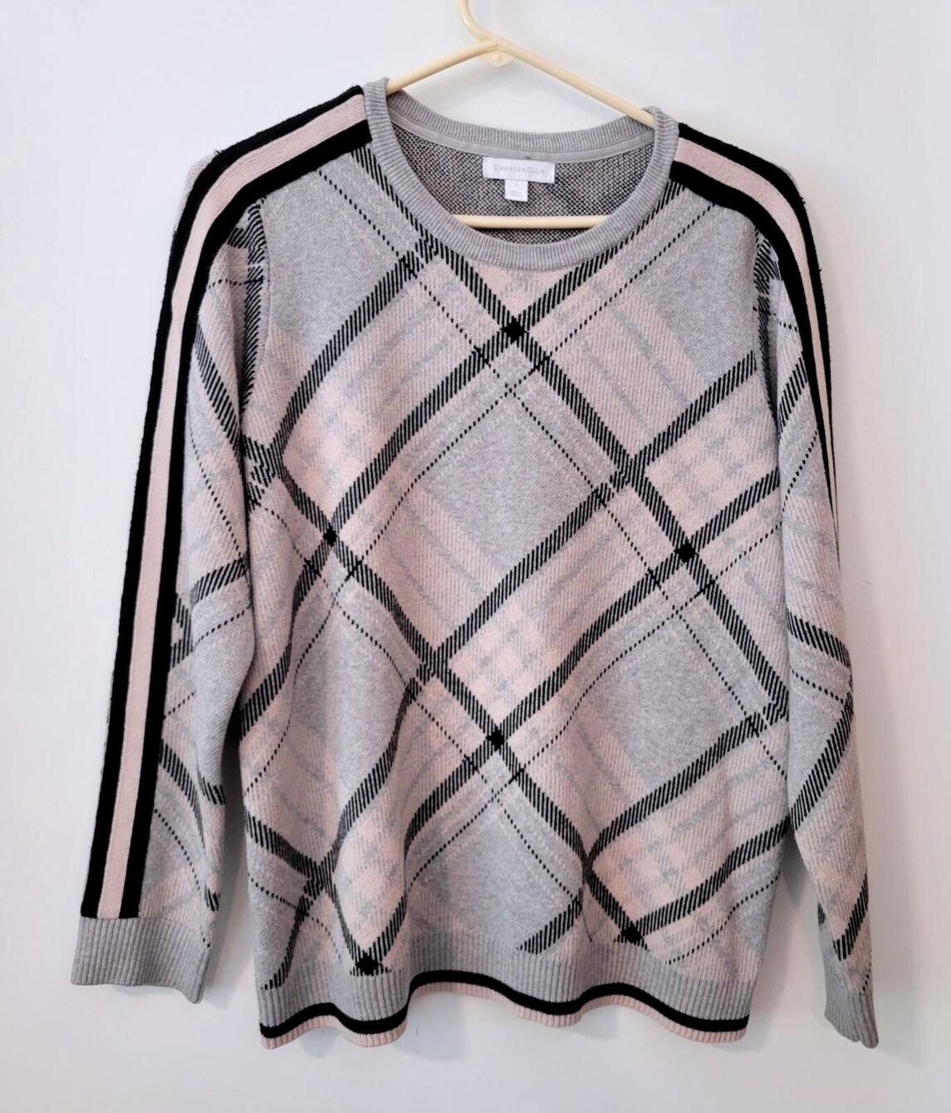 Charter Club Charter Club Women's Large Gray Sweater Size L / US 10 / IT 46 - 1 Thumbnail