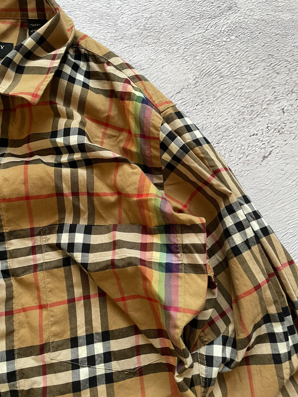 Burberry Authentic Burberry Rainbow Nova Check Shirt Size XS Italy Size US XS / EU 42 / 0 - 4 Thumbnail