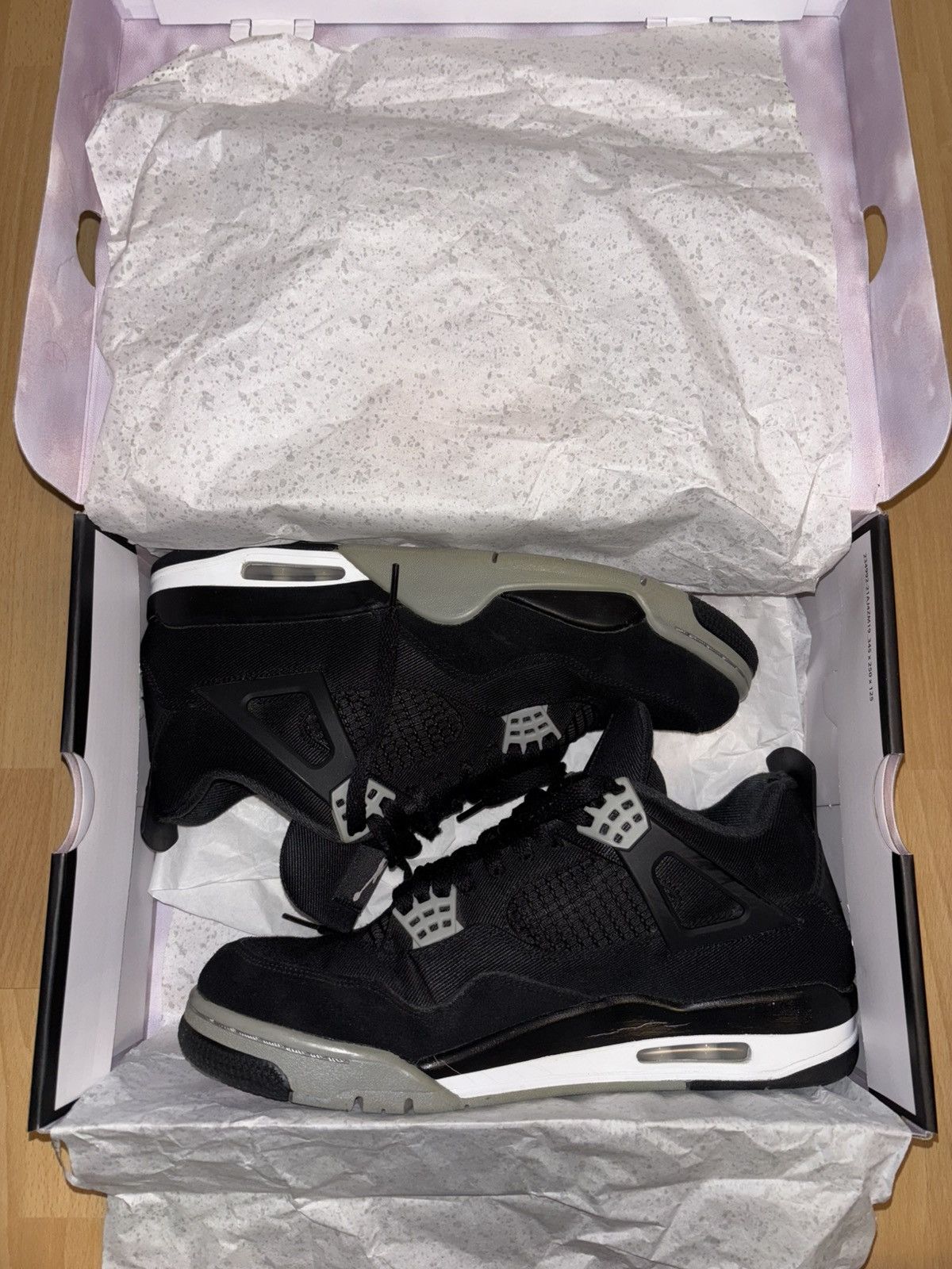 Jordan Brand Jordan 4 Retro SE Black Canvas Size US 11 / EU 44 - 8 Thumbnail