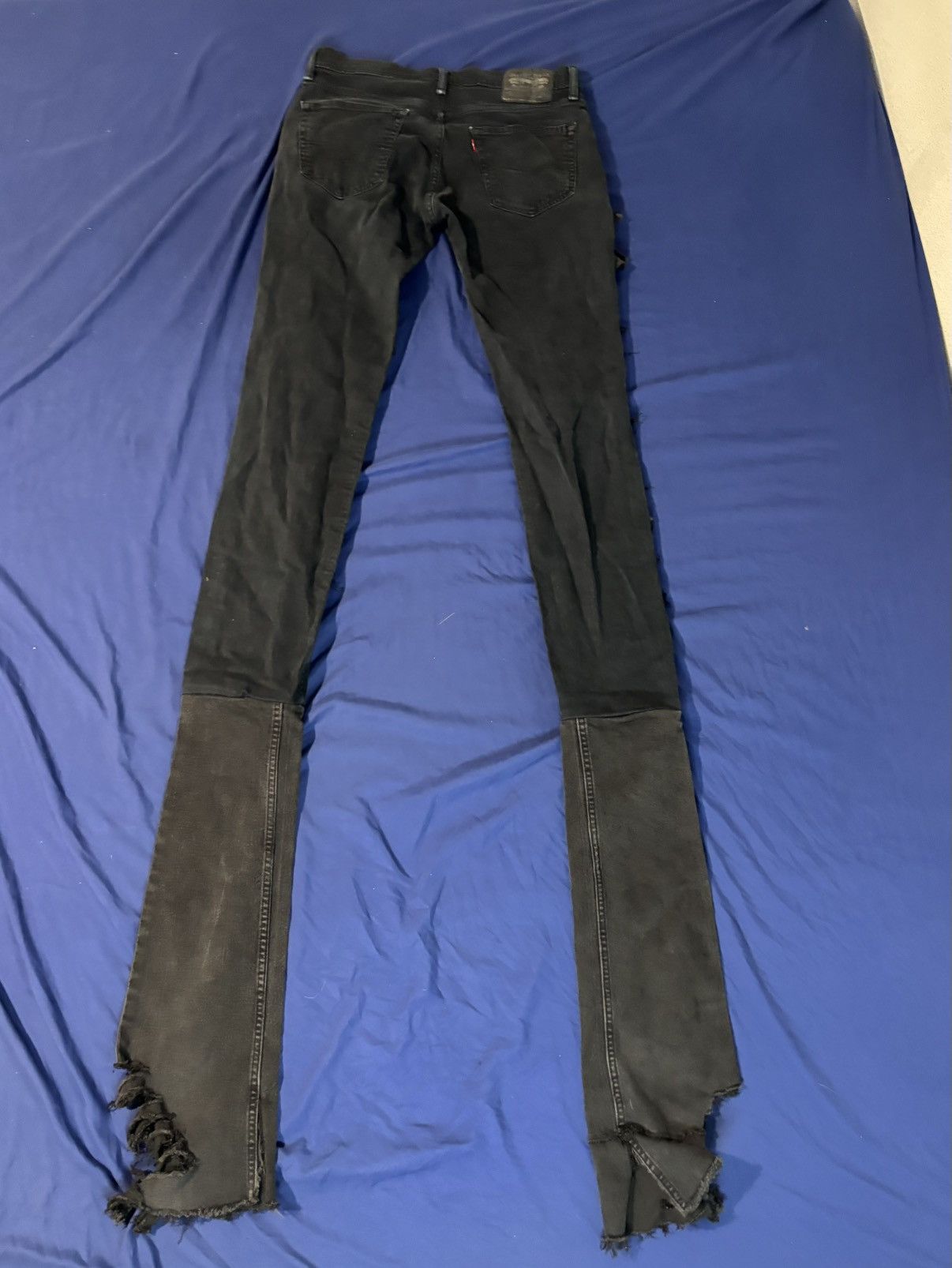 Other Doubled Upper Distressed Stacked Jeans Size US 32 / EU 48 - 7 Thumbnail