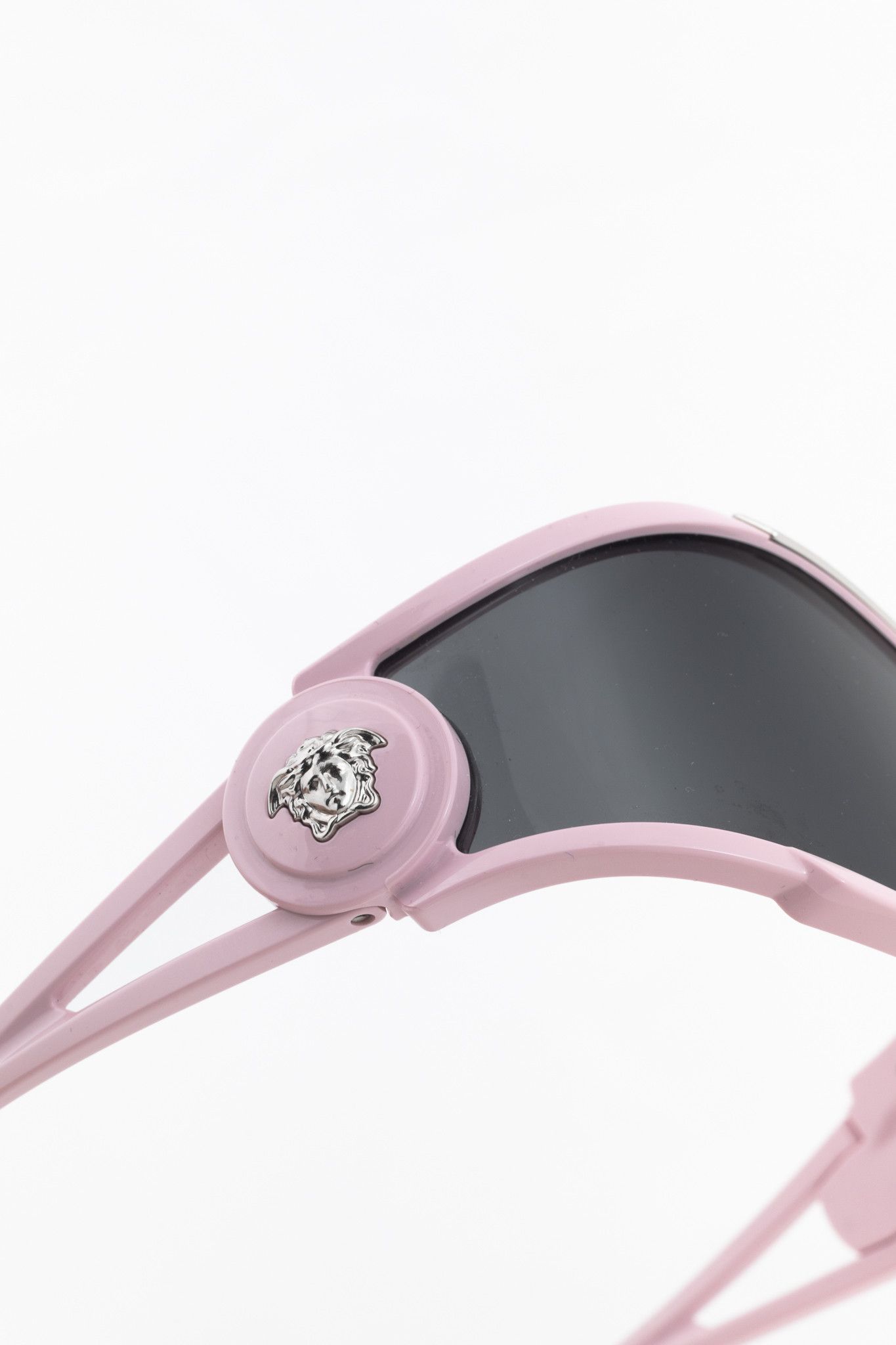 Versace Versace SS/24 VE4475 Pink Medusa-Logo Shield Sunglasses Size ONE SIZE - 7 Thumbnail