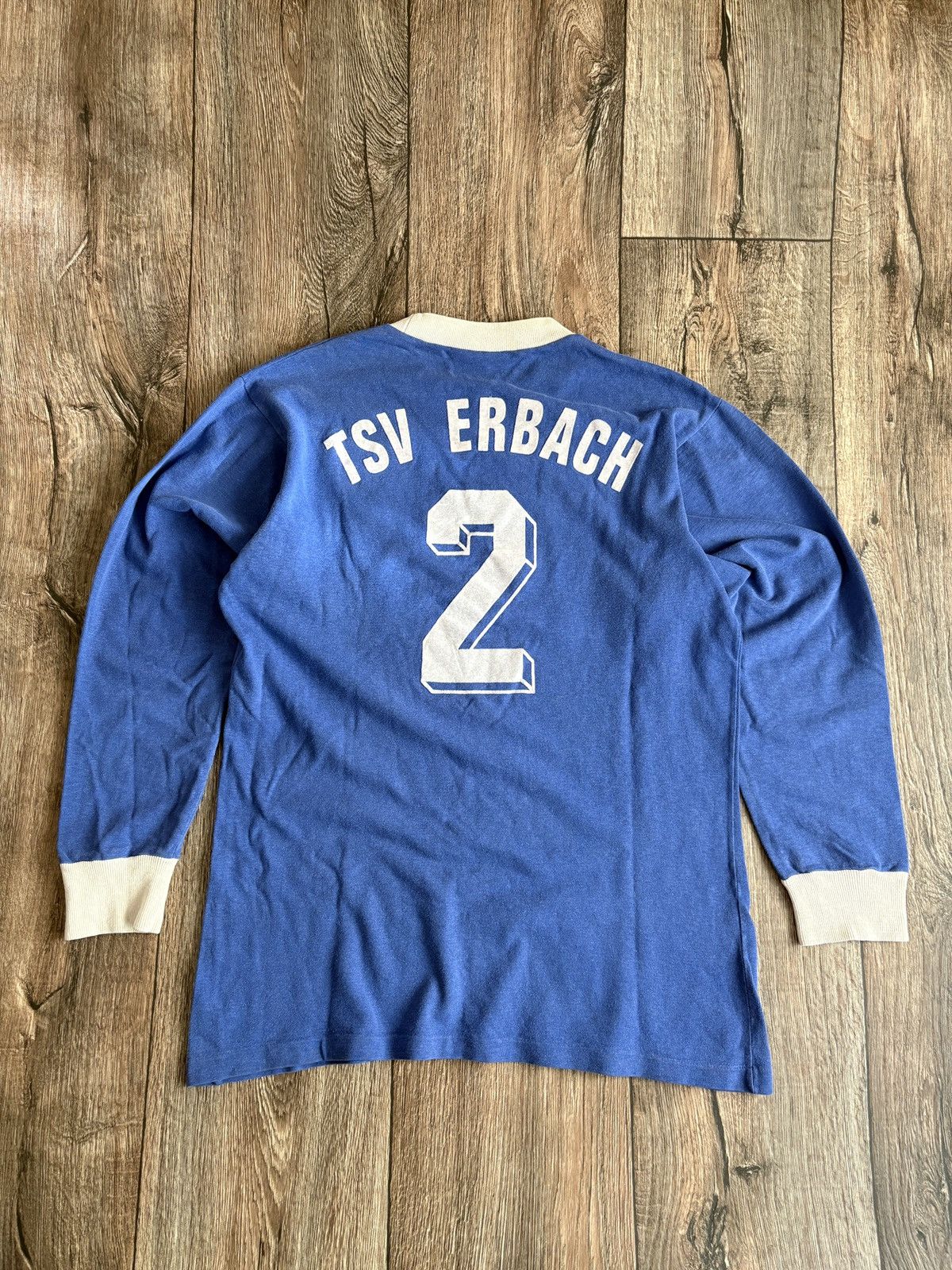 Erima Vintage 80s Erima Football Long Sleeve Shirt #2 West Germany Size US M / EU 48-50 / 2 - 9 Thumbnail