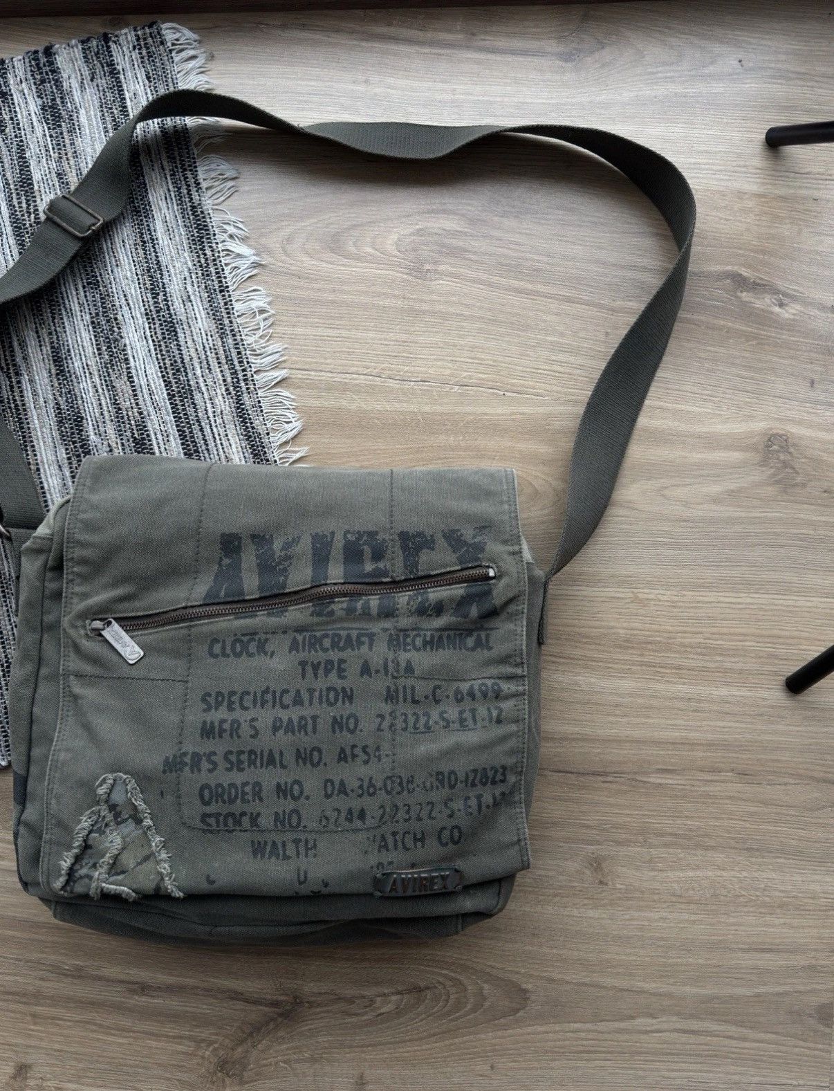 Avirex VINTAGE AVIREX USA ARCHIVE ARMY CROSSBODY SHOULDER BAG MEN Size ONE SIZE - 2 Thumbnail