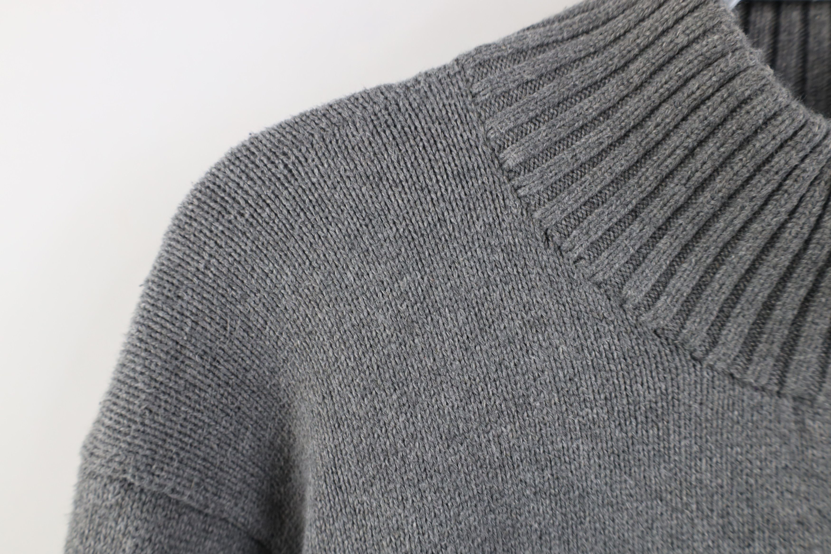 Polo Ralph Lauren Vintage 90s Ralph Lauren Cotton Ribbed Knit Half Zip Sweater Size US L / EU 52-54 / 3 - 8 Thumbnail