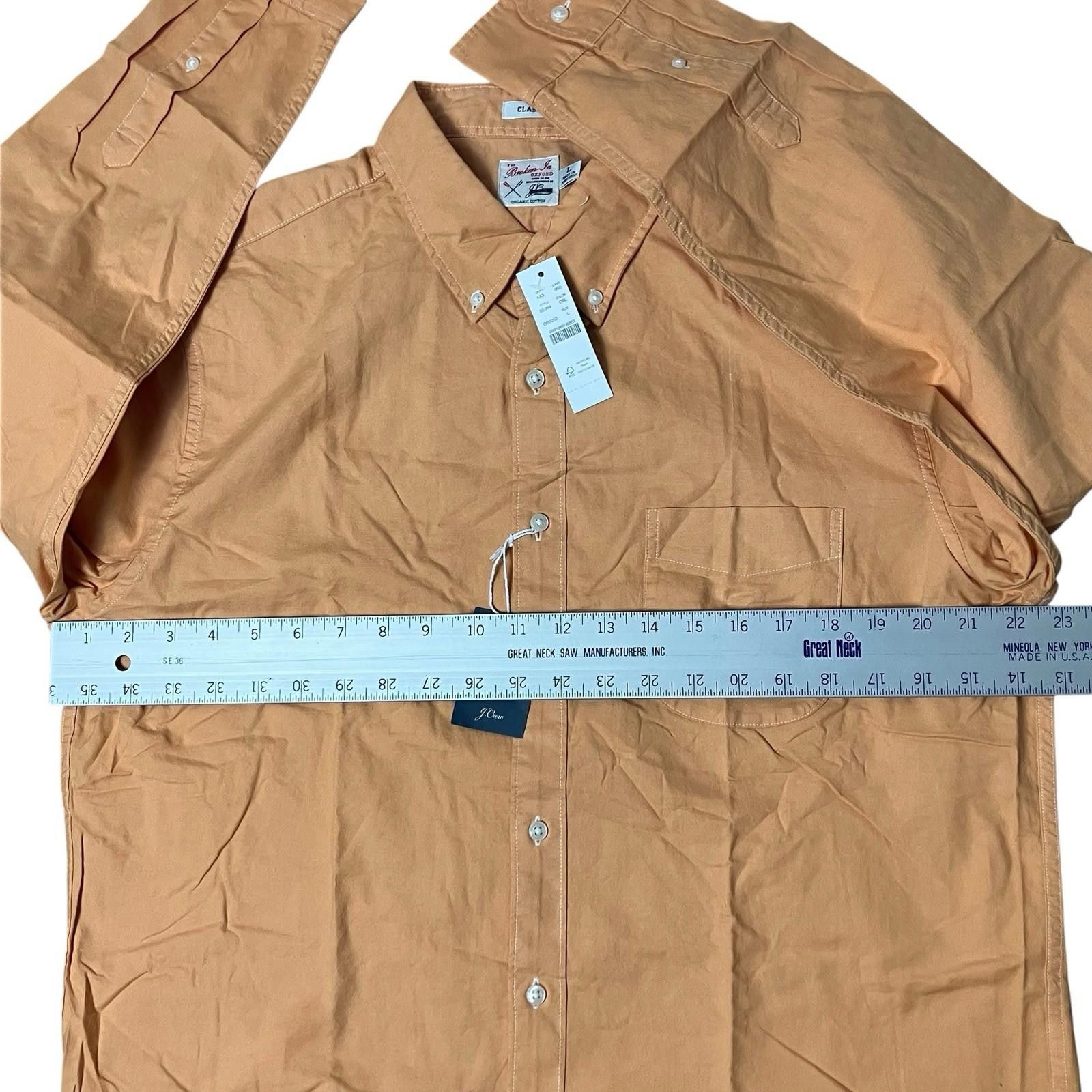J.Crew J Crew Shirt Mens L Orange Button Down Oxford Broken In Size US L / EU 52-54 / 3 - 7 Thumbnail