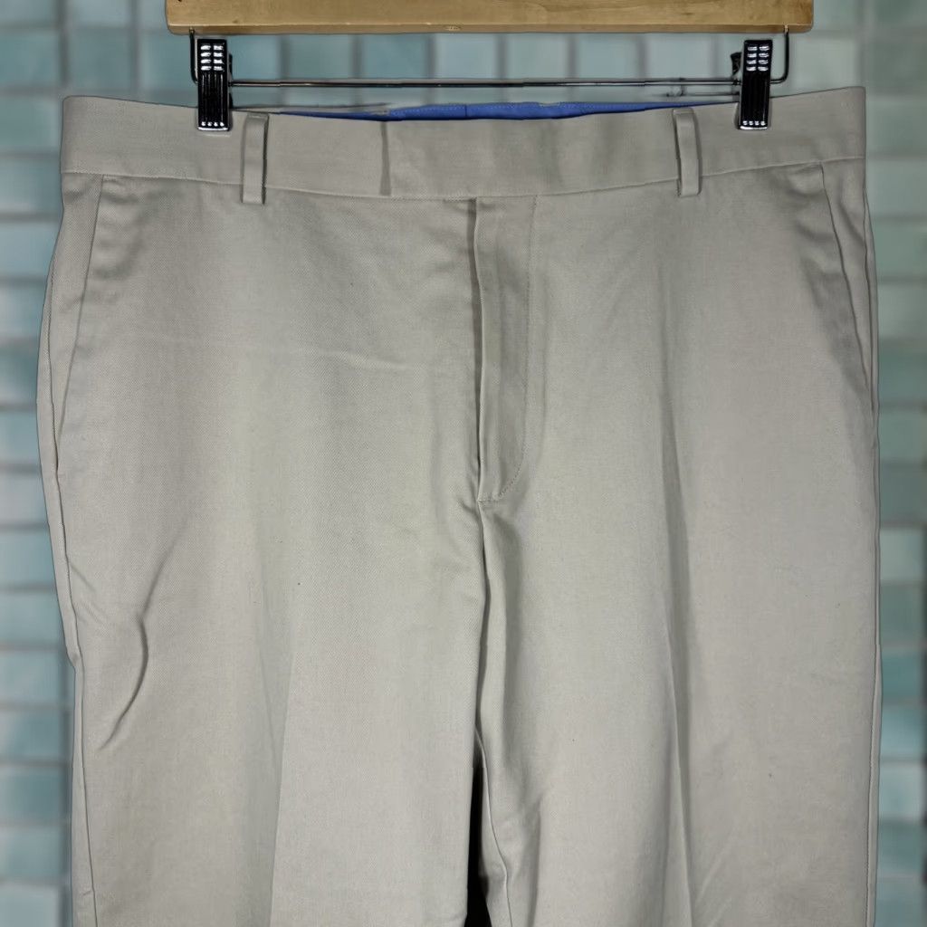 Charles Tyrwhitt Charles Tyrwhitt Pants Mens 36x34 Beige Straight Leg Flat Front Khakis Size US 36 / EU 52 - 1 Thumbnail