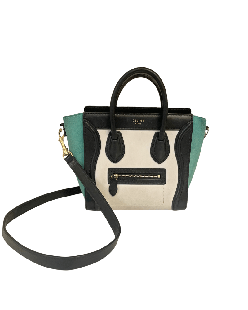 Celine CELINE LUGGAGE BAG TRICOLOR NANO Size ONE SIZE - 1 Thumbnail