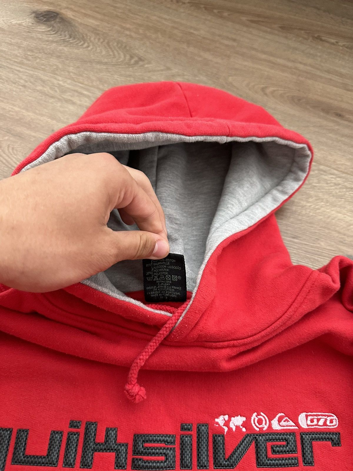 Quiksilver 🔥VINTAGE QUIKSILVER SURF BIG CENTRE LOGO HOODIE🔥 Size US L / EU 52-54 / 3 - 4 Thumbnail