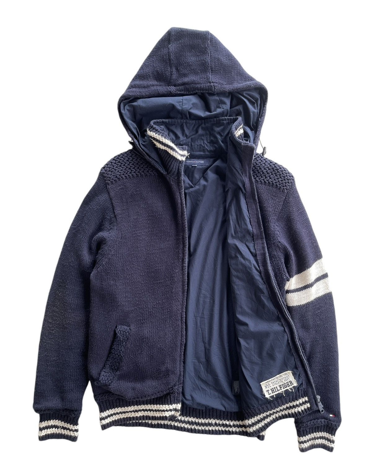 Tommy Hilfiger Tommy Hilfiger Naval Cable Knitted Hoodie Size US M / EU 48-50 / 2 - 3 Thumbnail
