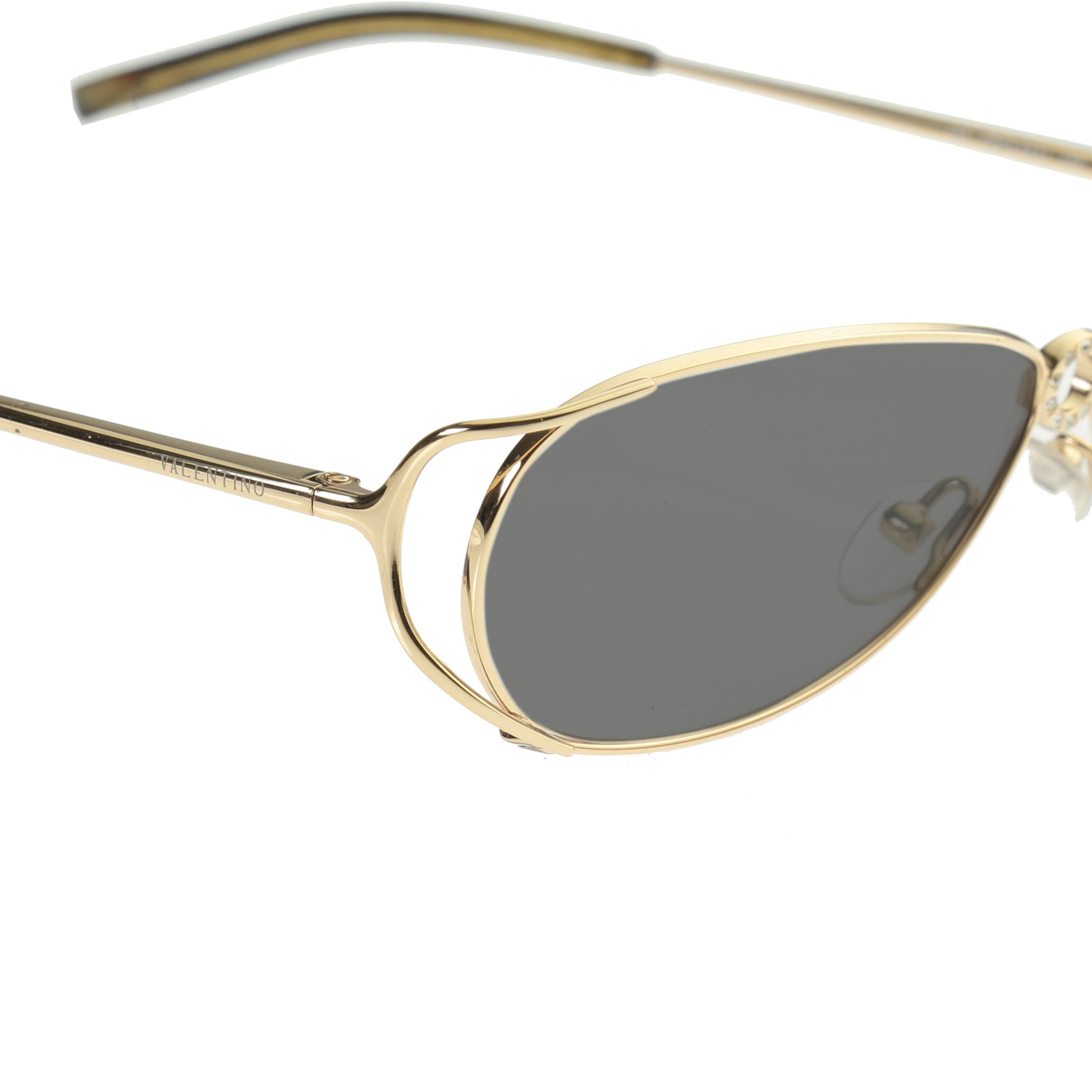 Valentino Valentino '90s Crystals Gold Frames V 5321 Sunglasses Black Size ONE SIZE - 1 Thumbnail
