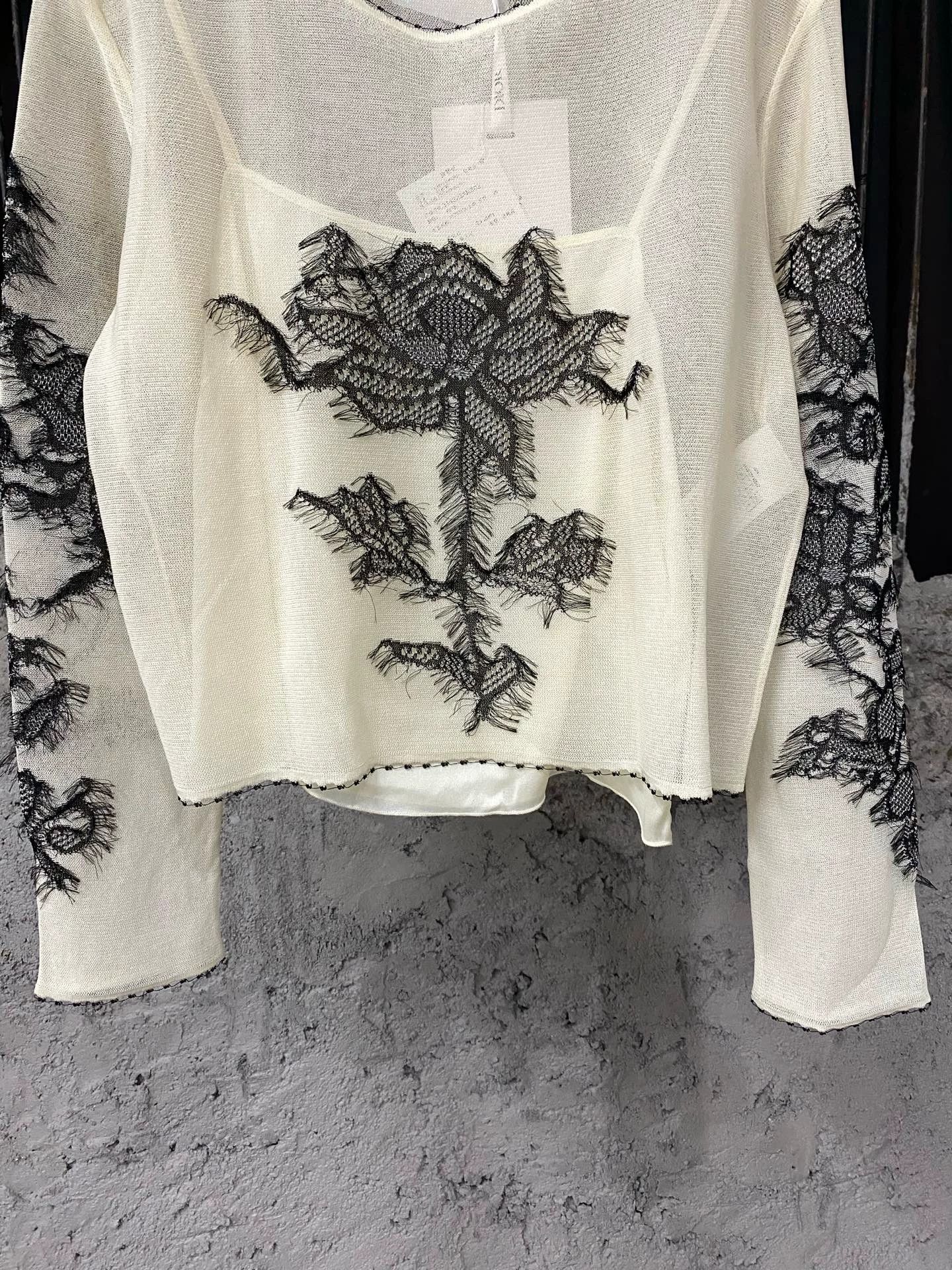 Dior Dior lace knit long sleeve 40 Size M / US 6-8 / IT 42-44 - 4 Thumbnail