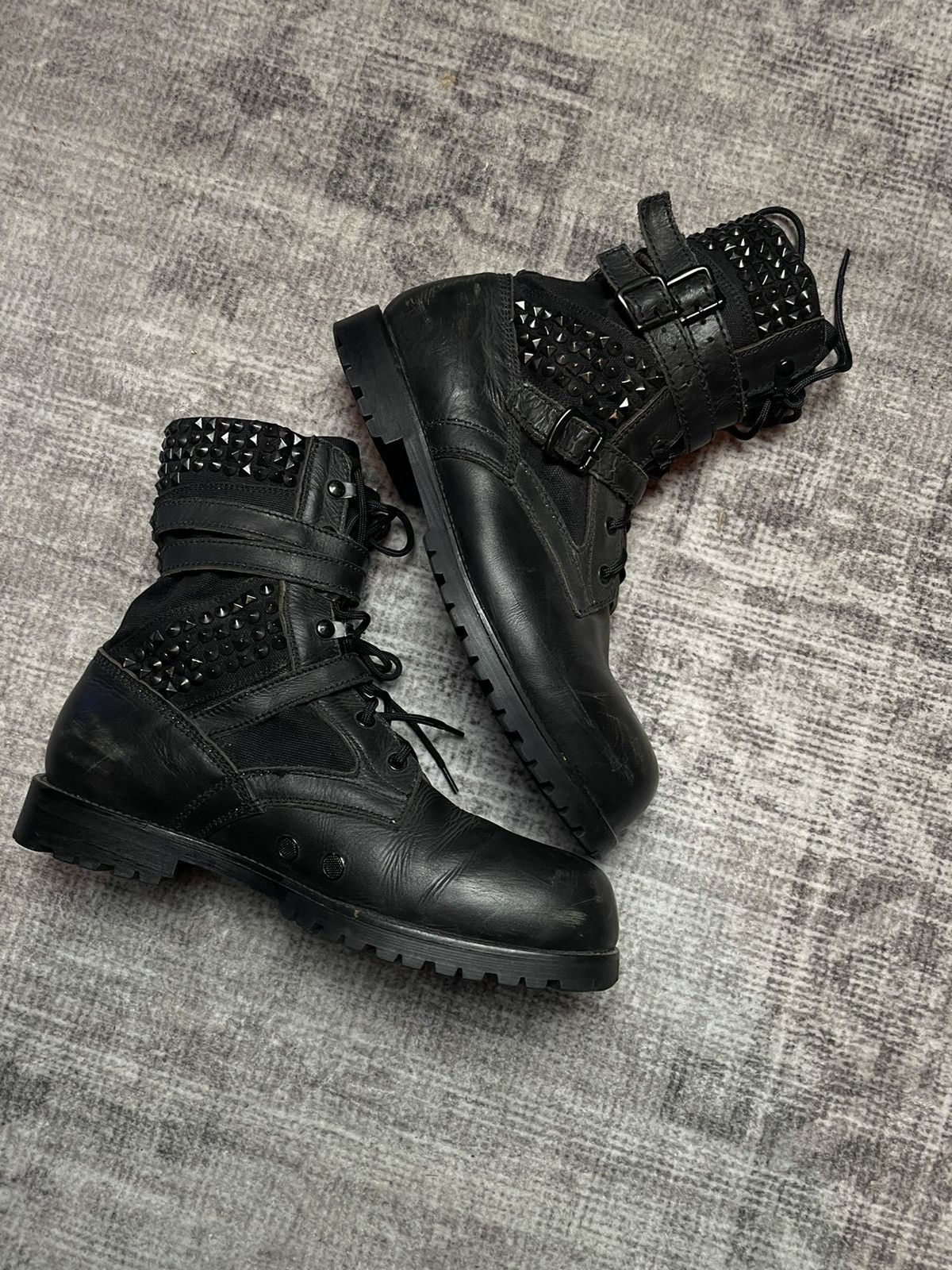 Number (N)ine Number (N)ine SS06 Studded Combat Boots Size US 9 / EU 42 - 3 Thumbnail