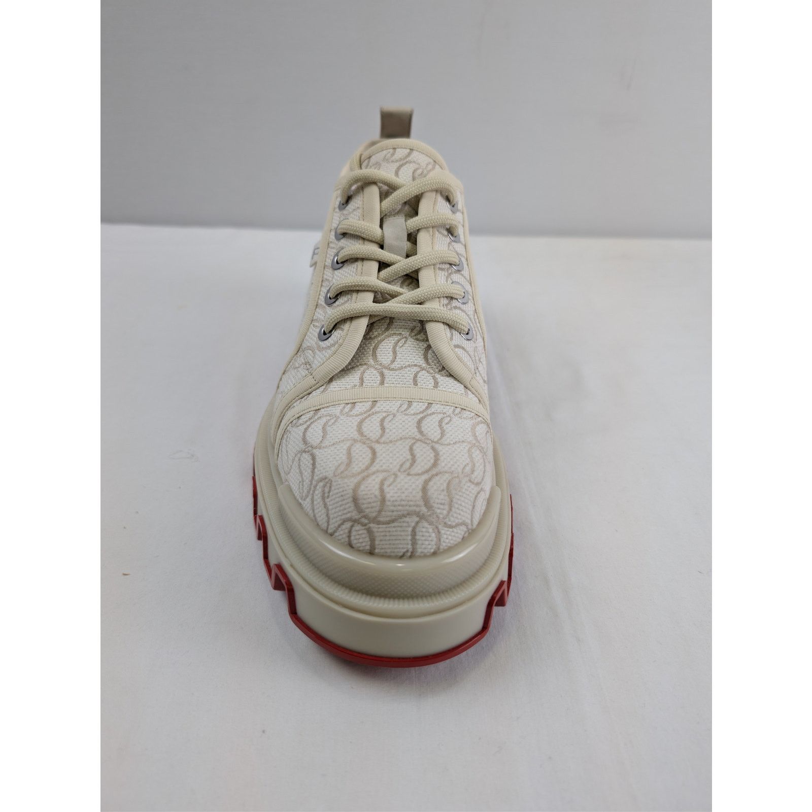 Christian Louboutin o1rshd1 Panamic Dune jacquard-logo Derby shoe Boots natural Size US 12 / EU 45 - 13 Thumbnail