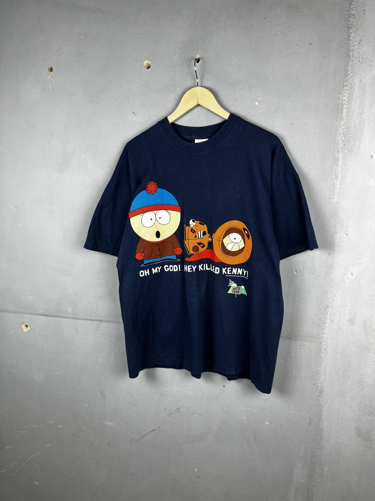Vintage Vintage 1990s South Park T Shirt Oh My God They Killed Kenny Size US XL / EU 56 / 4 - 5 Thumbnail