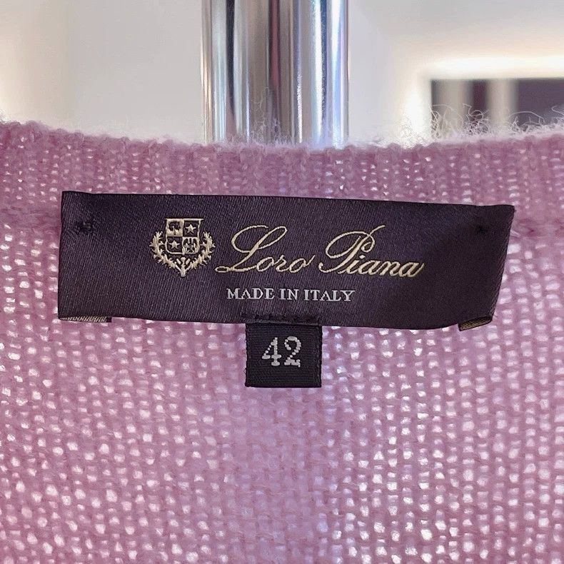 Loro Piana LORO PIANA Pink side buttoned cashmere sweater Size M / US 6-8 / IT 42-44 - 7 Thumbnail
