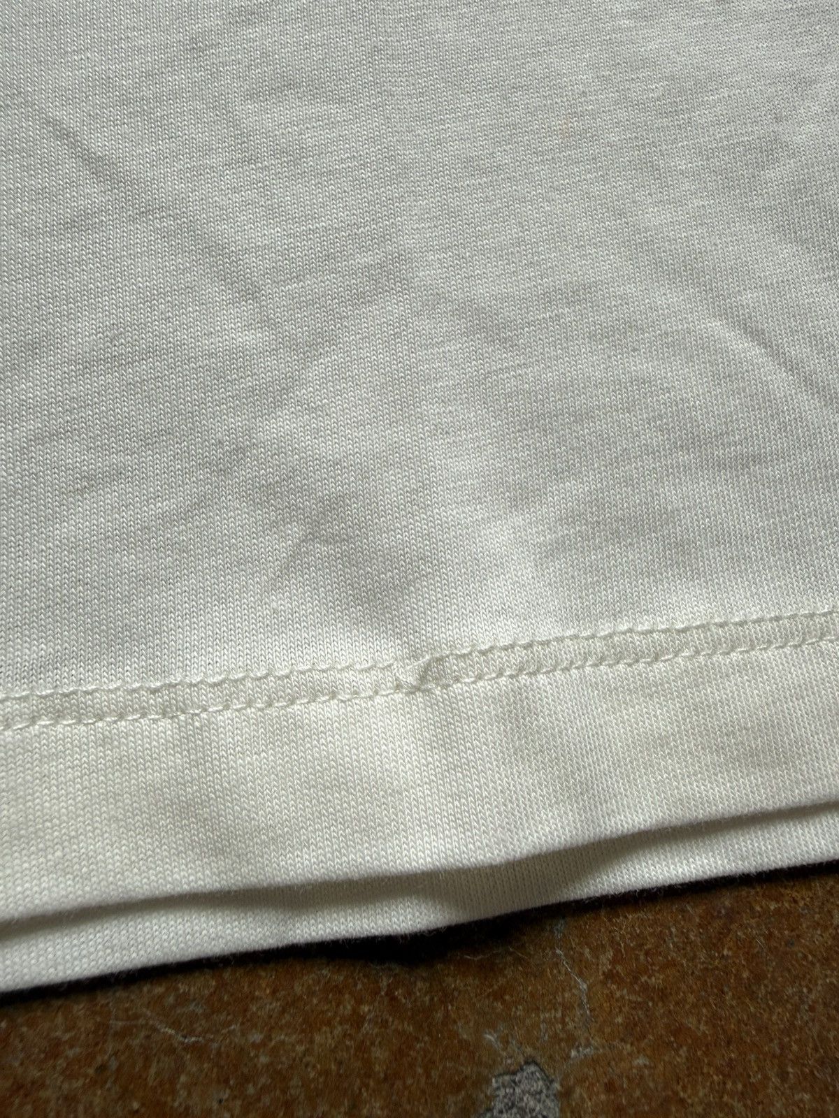 Balenciaga Balenciaga FW13 Silver Tape Logo Tee White XL Size US XL / EU 56 / 4 - 15 Thumbnail