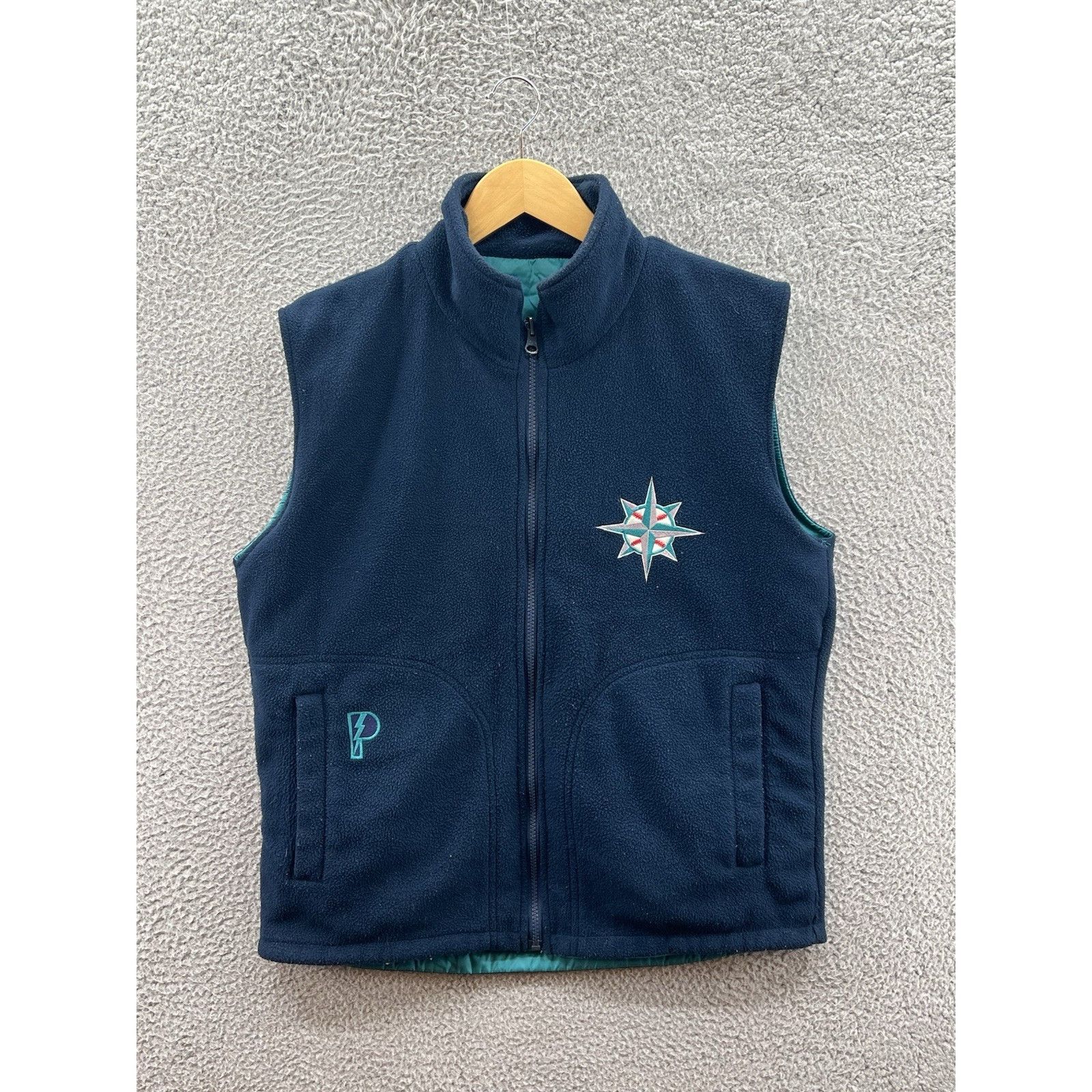 Pro Player Pro Player Seattle Mariners Reversible Vest Fleece Nylon Size US L / EU 52-54 / 3 - 3 Thumbnail