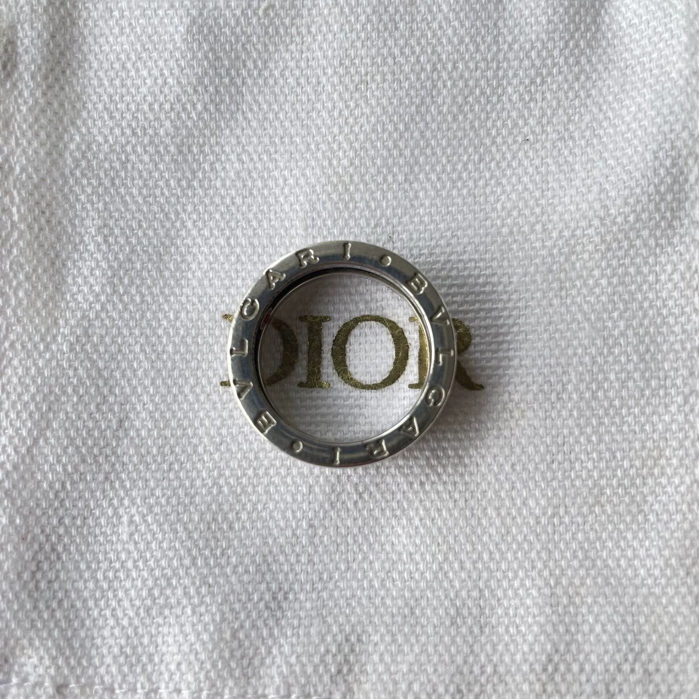 Bvlgari BVLGARI Save the Children Silver Ceramic Band Ring Silver Size ONE SIZE - 2 Thumbnail
