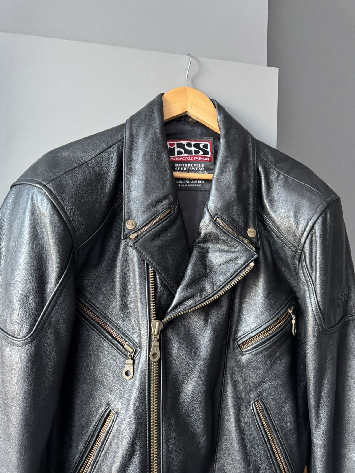 Genuine Leather Vintage Ixs Racing very rare leather jacket y2&k Size US XL / EU 56 / 4 - 2 Thumbnail