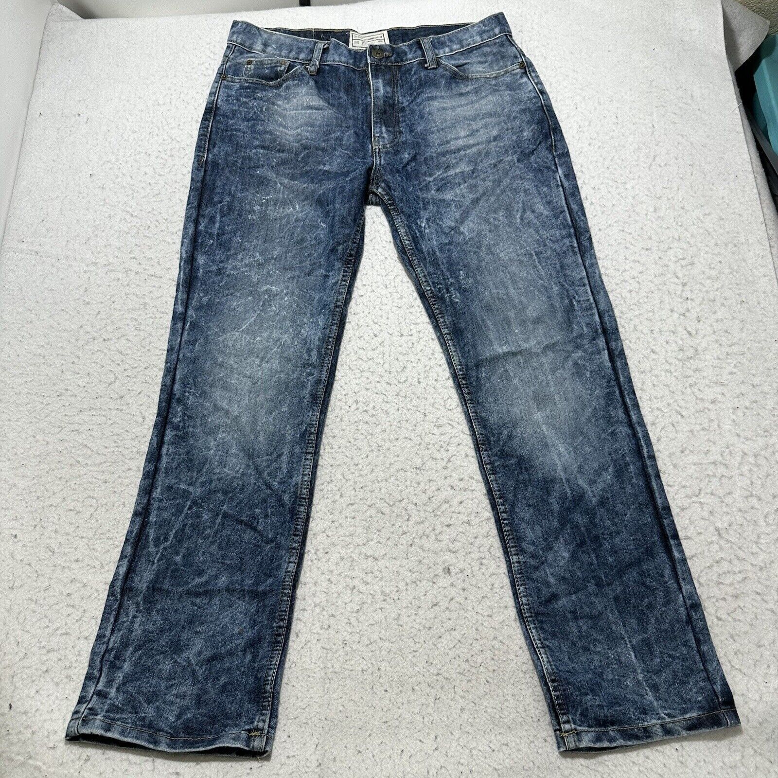 Alexander Julian Alexander Julian Colours 34x30 Straight Leg Denim Blue Jeans Size US 34 / EU 50 - 1 Thumbnail
