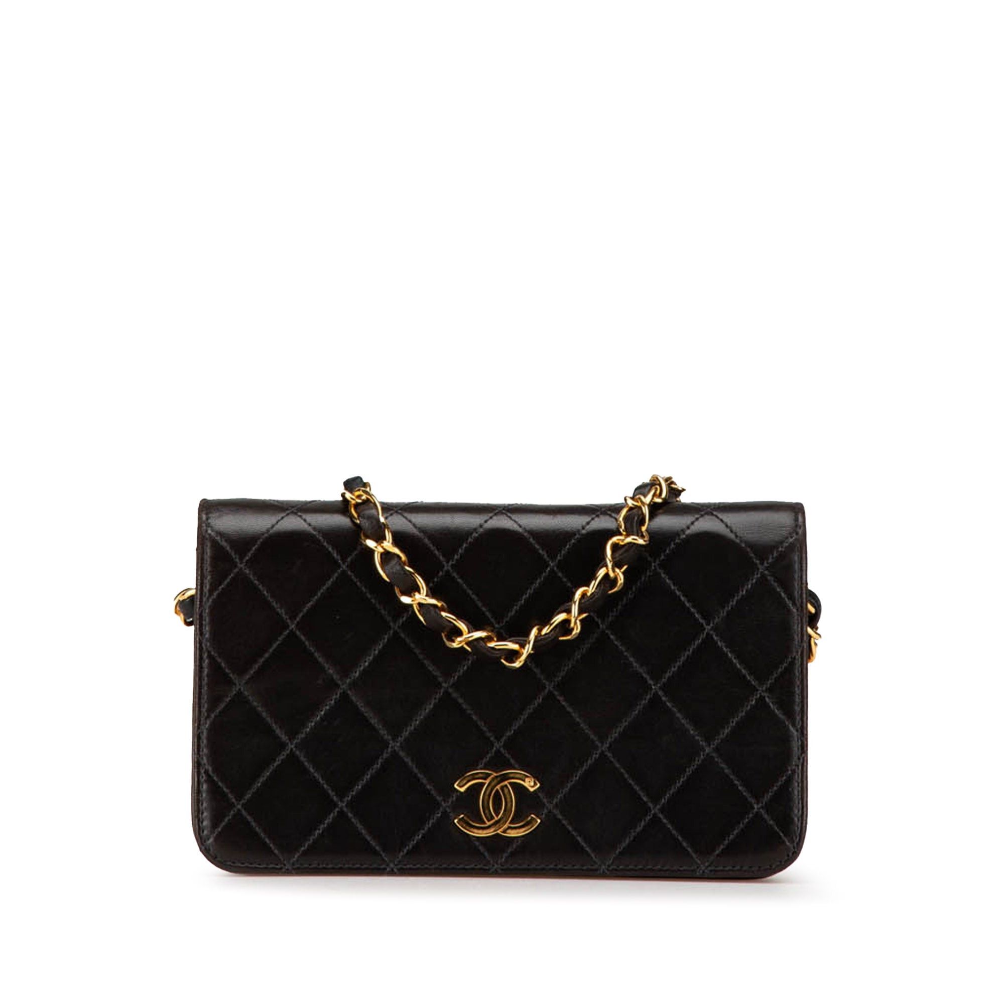 Chanel Chanel Mini CC Quilted Lambskin Full Flap Black Size ONE SIZE - 1 Thumbnail