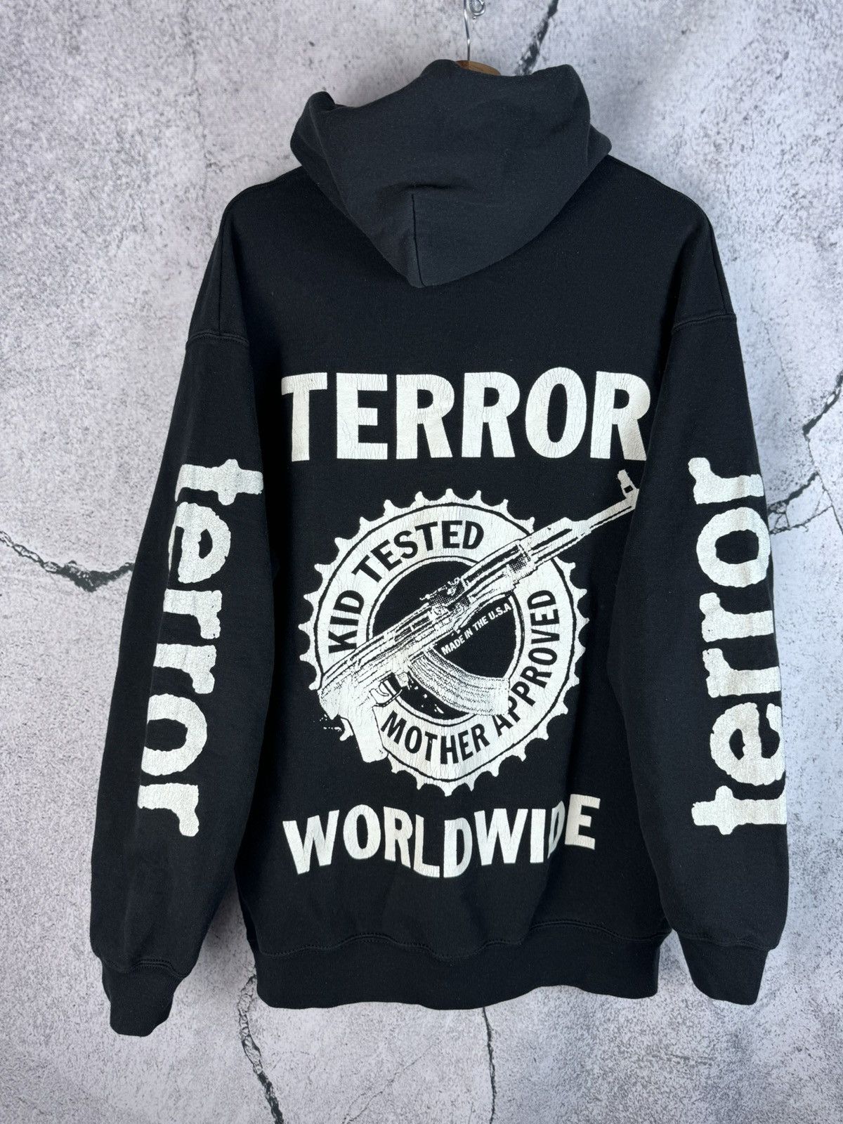 image of Terror Worldwide Ak 47 Hoodie / Sweatshirt in Black, Men's (Size XL)