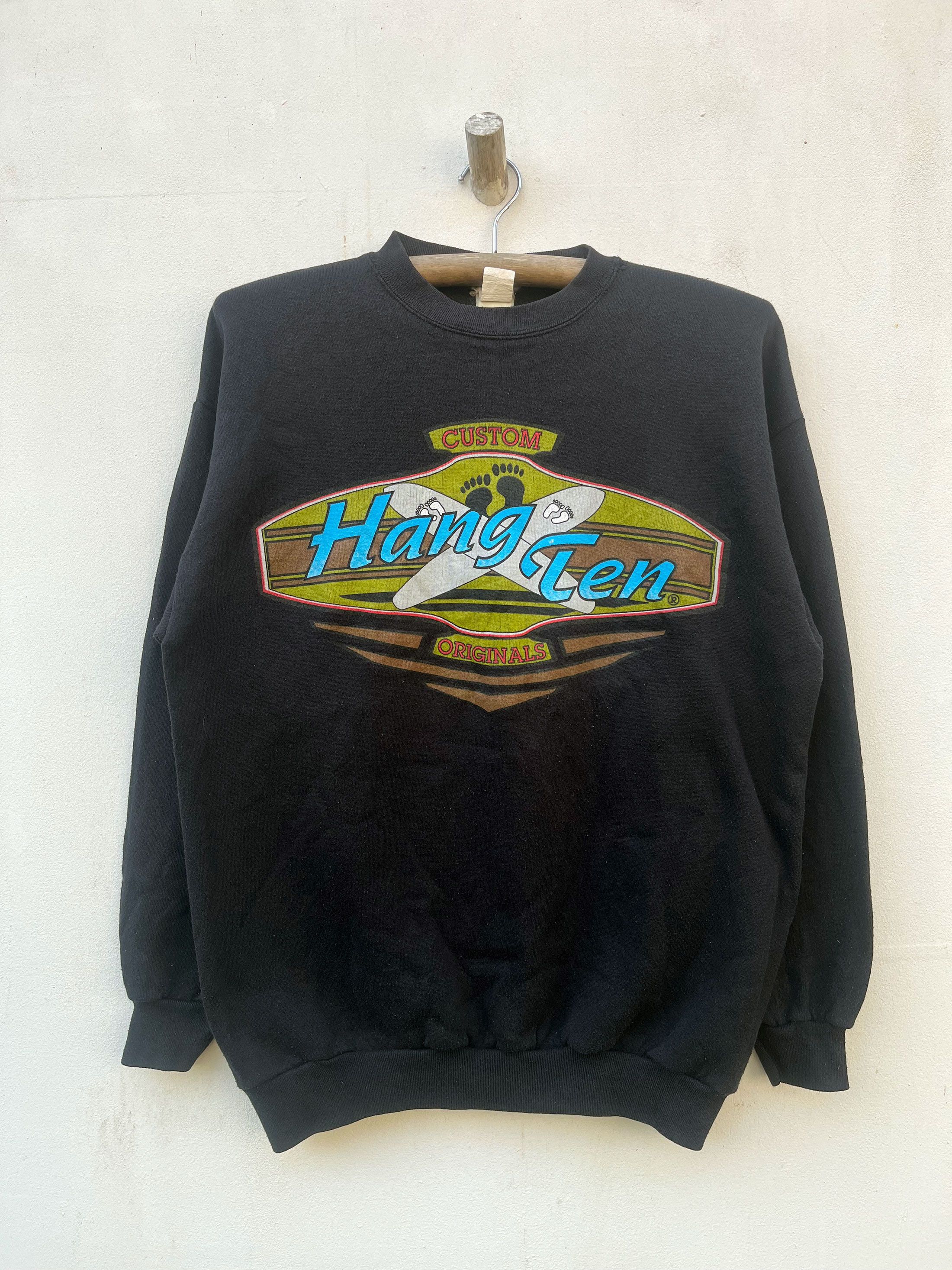 Hang Ten Vintage Hang Ten Surf Skateboarding 90s 80s Sweater Size US L / EU 52-54 / 3 - 1 Thumbnail