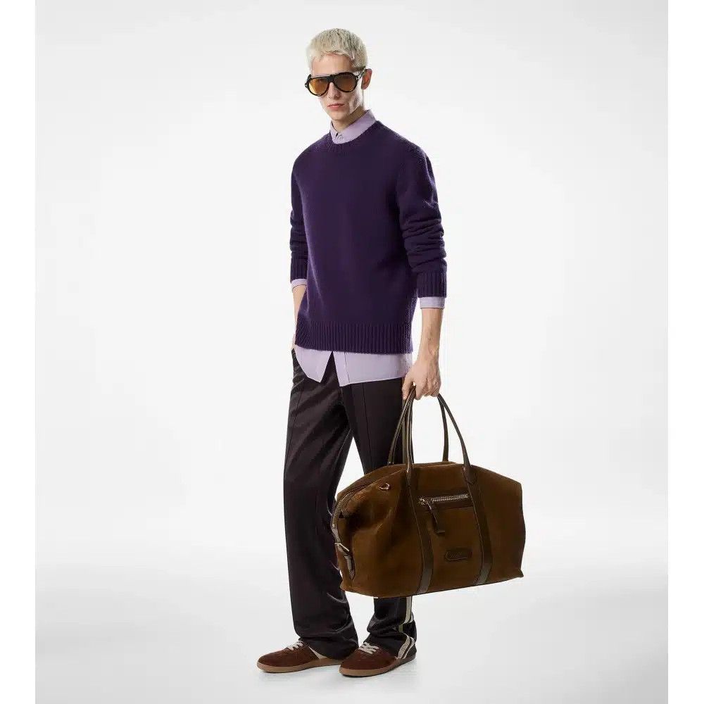 Tom Ford o1loc1c0526 KCL048 Cashmere Crewneck Sweater in Purple Size US M / EU 48-50 / 2 - 2 Thumbnail