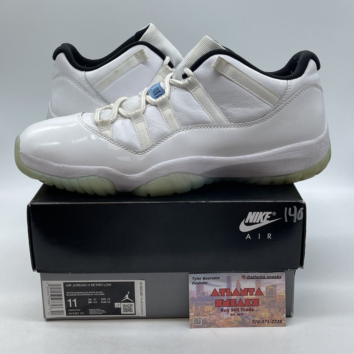Jordan Brand Air Jordan 11 low legend blue Size US 11 / EU 44 - 1 Thumbnail