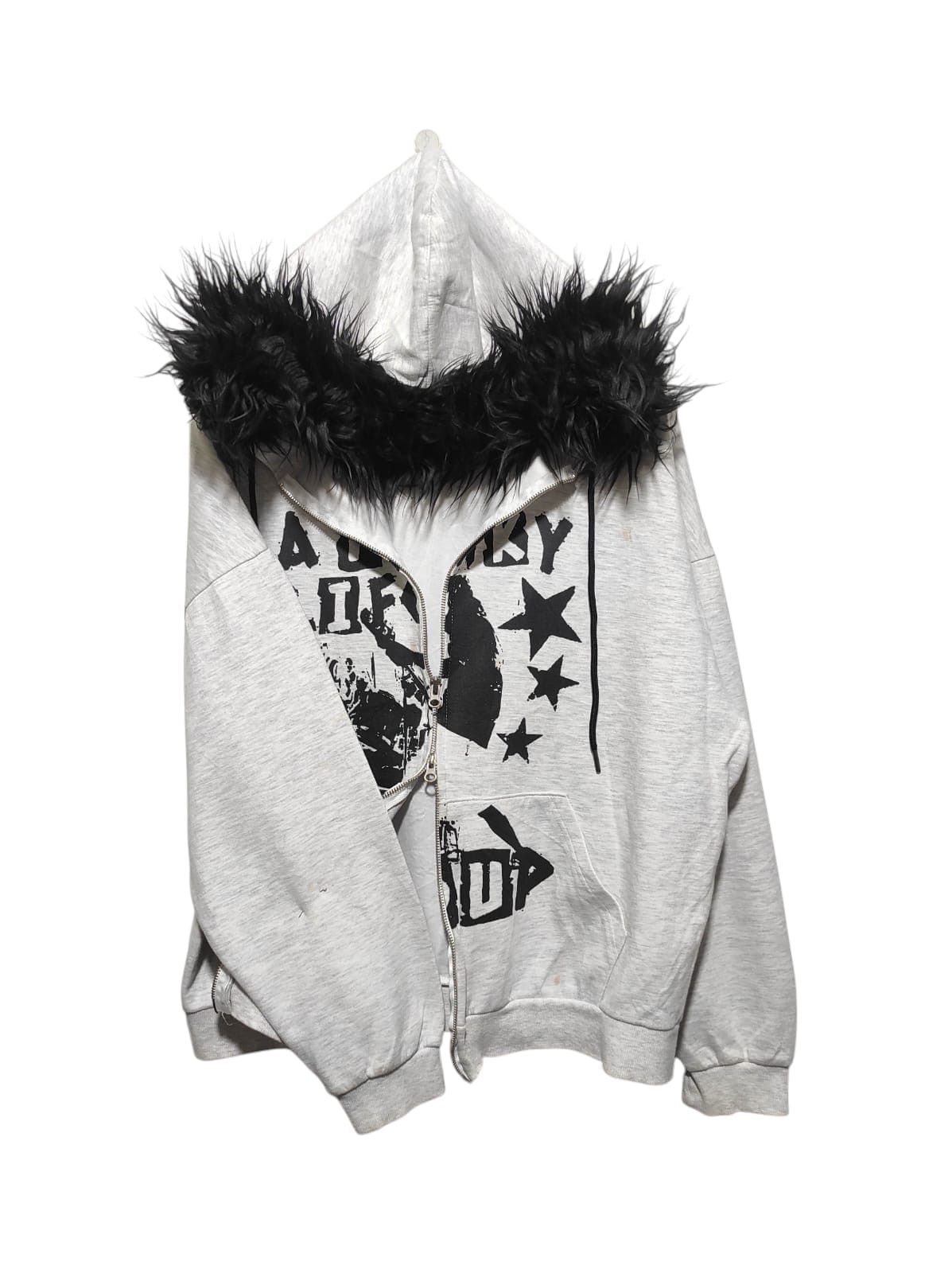 If Six Was Nine A Funky Life Group Double Zip Fur Hoodie i6w9 Lgb Style Size US L / EU 52-54 / 3 - 1 Thumbnail