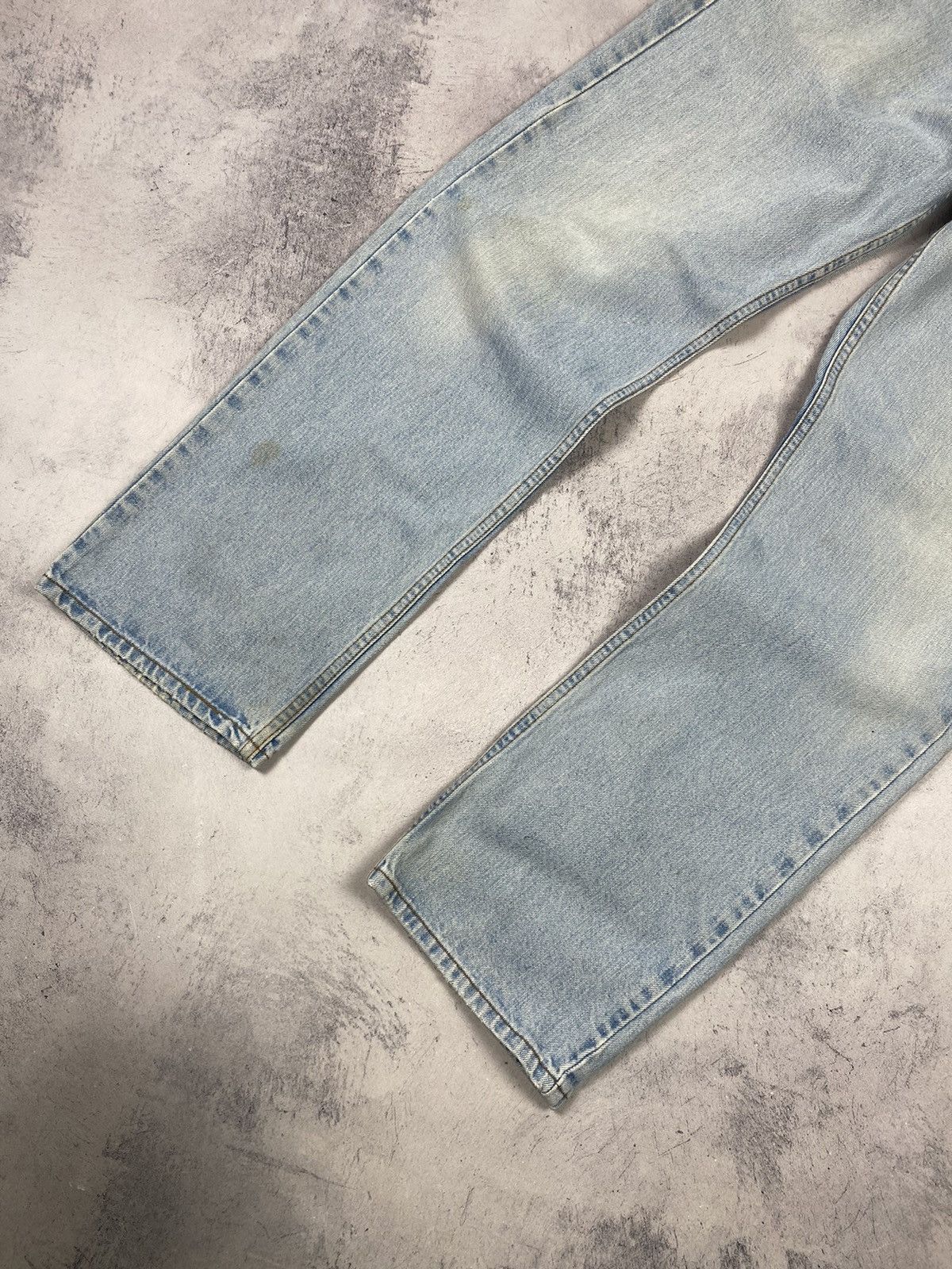 Levi's × Vintage Vintage Levis 505 Regular Fit Dissected Blue Denim Jeans Size US 34 / EU 50 - 13 Thumbnail