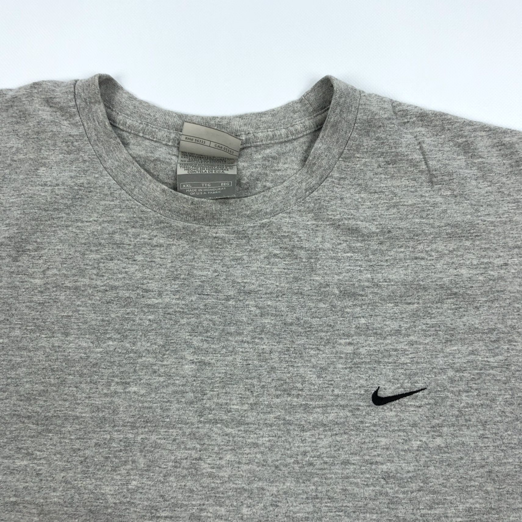 Nike Nike Men's XXL Heather Grey Basic Embroidered Swoosh Logo Short Sleeve T-Shirt Size US XXL / EU 58 / 5 - 2 Thumbnail