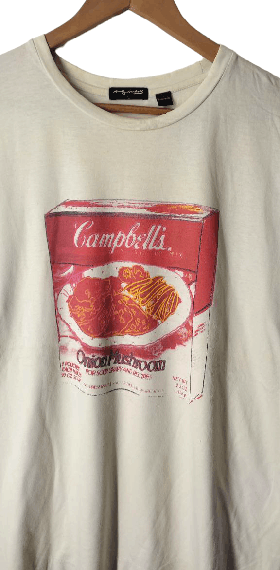 Andy Warhol VINTAGE ANDY WARHOL SOUP CAMPBELL POP ART TEE Size US L / EU 52-54 / 3 - 7 Thumbnail