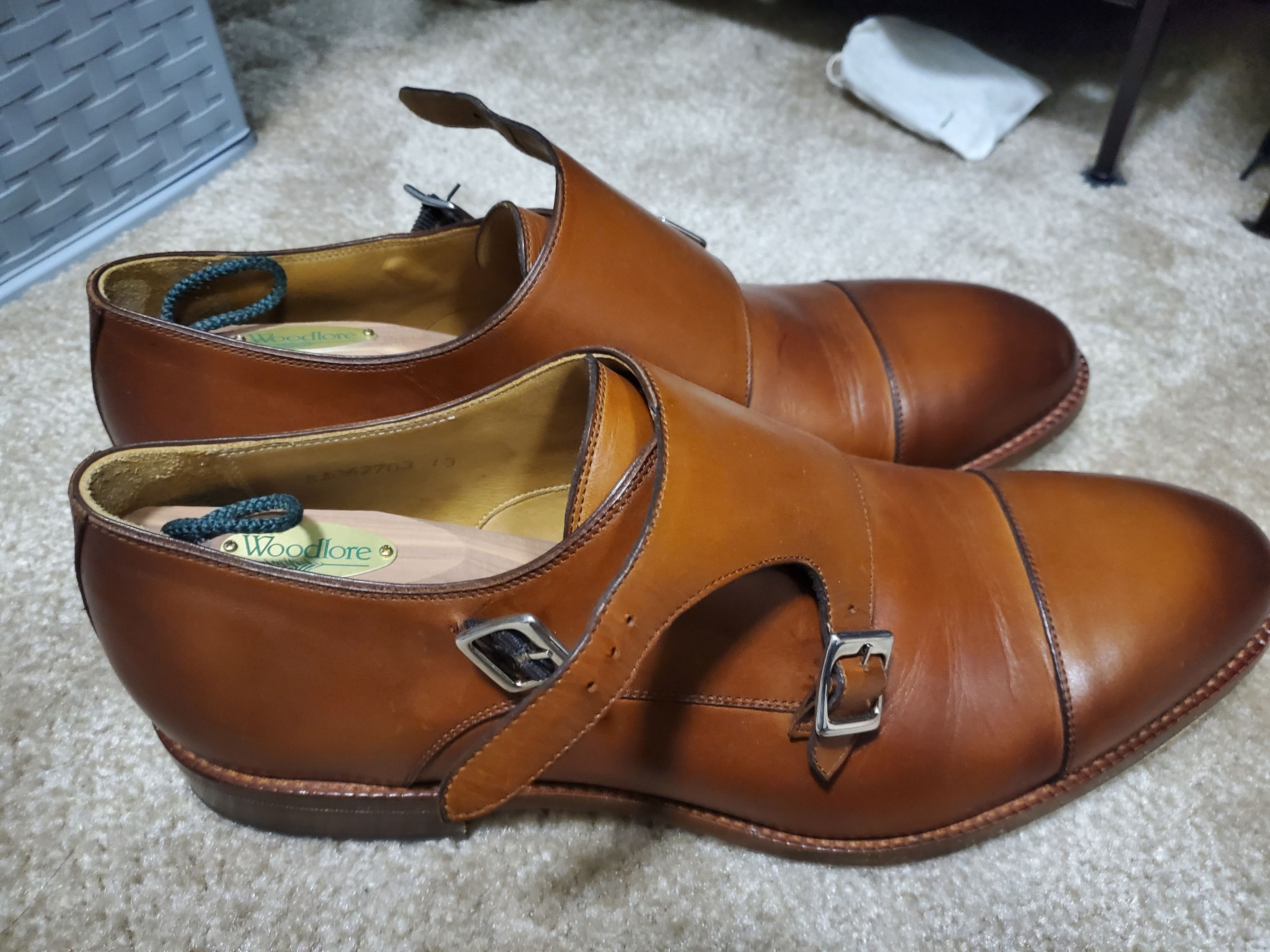 Beckett Simonon beckett simonon Monk Straps Light Brown Size US 13 / EU 46 - 3 Thumbnail