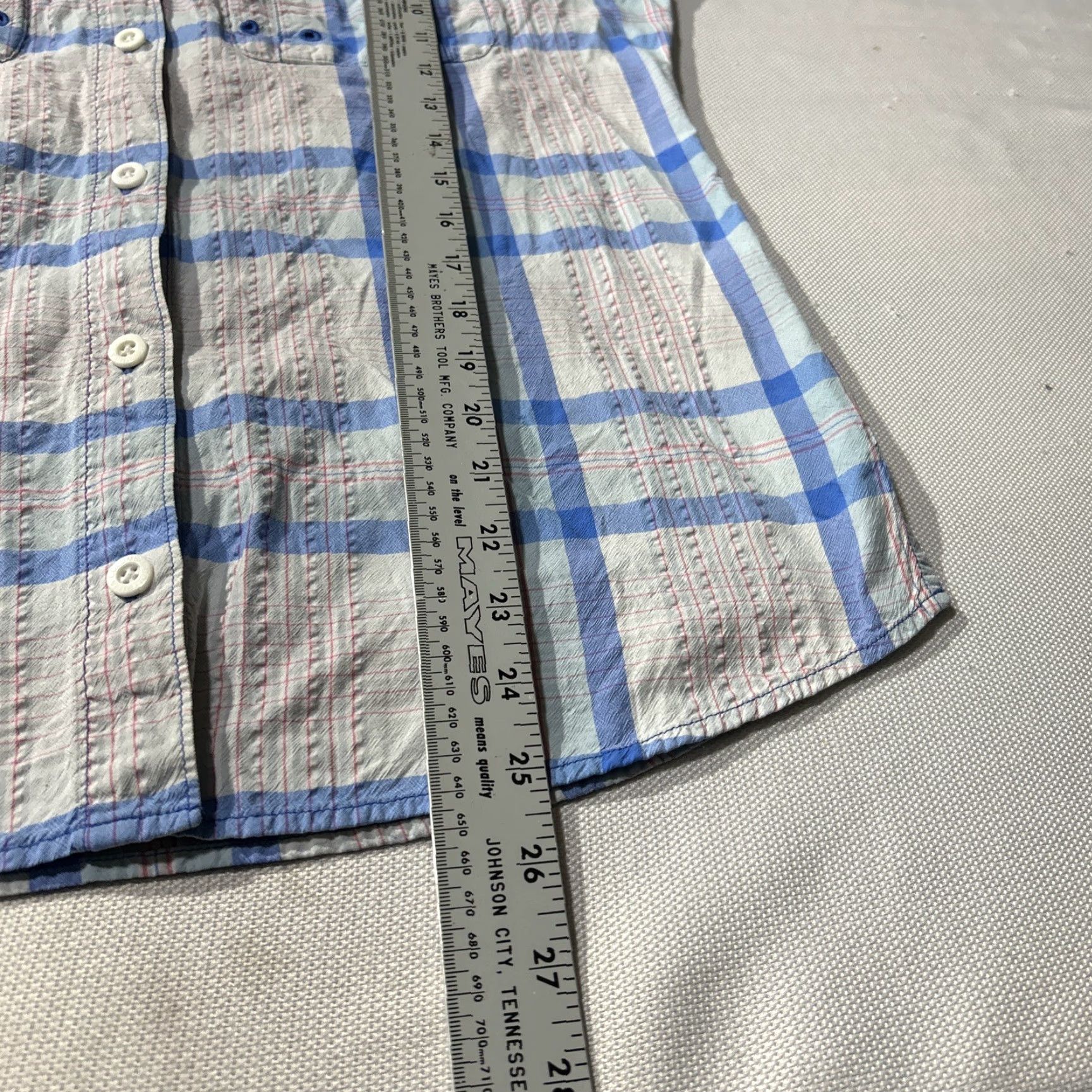 Vintage Columbia PFG Super Bahama Vented Plaid Button Down Fishing Shirt Women Sz M Size M / US 6-8 / IT 42-44 - 6 Thumbnail