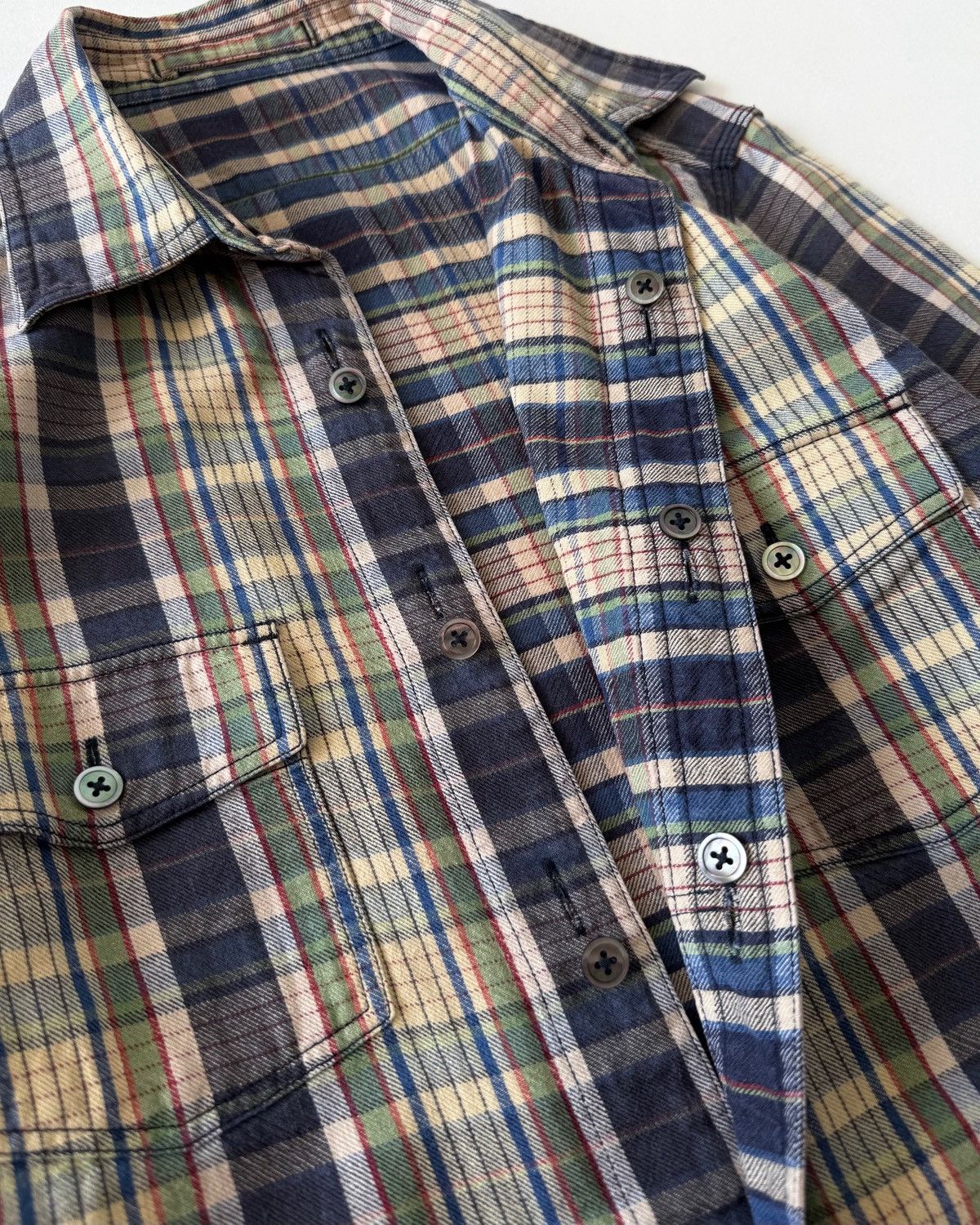 Nigel Cabourn NIGEL CABOURN CHECK REVERSIBLE SHIRT Size US M / EU 48-50 / 2 - 8 Thumbnail