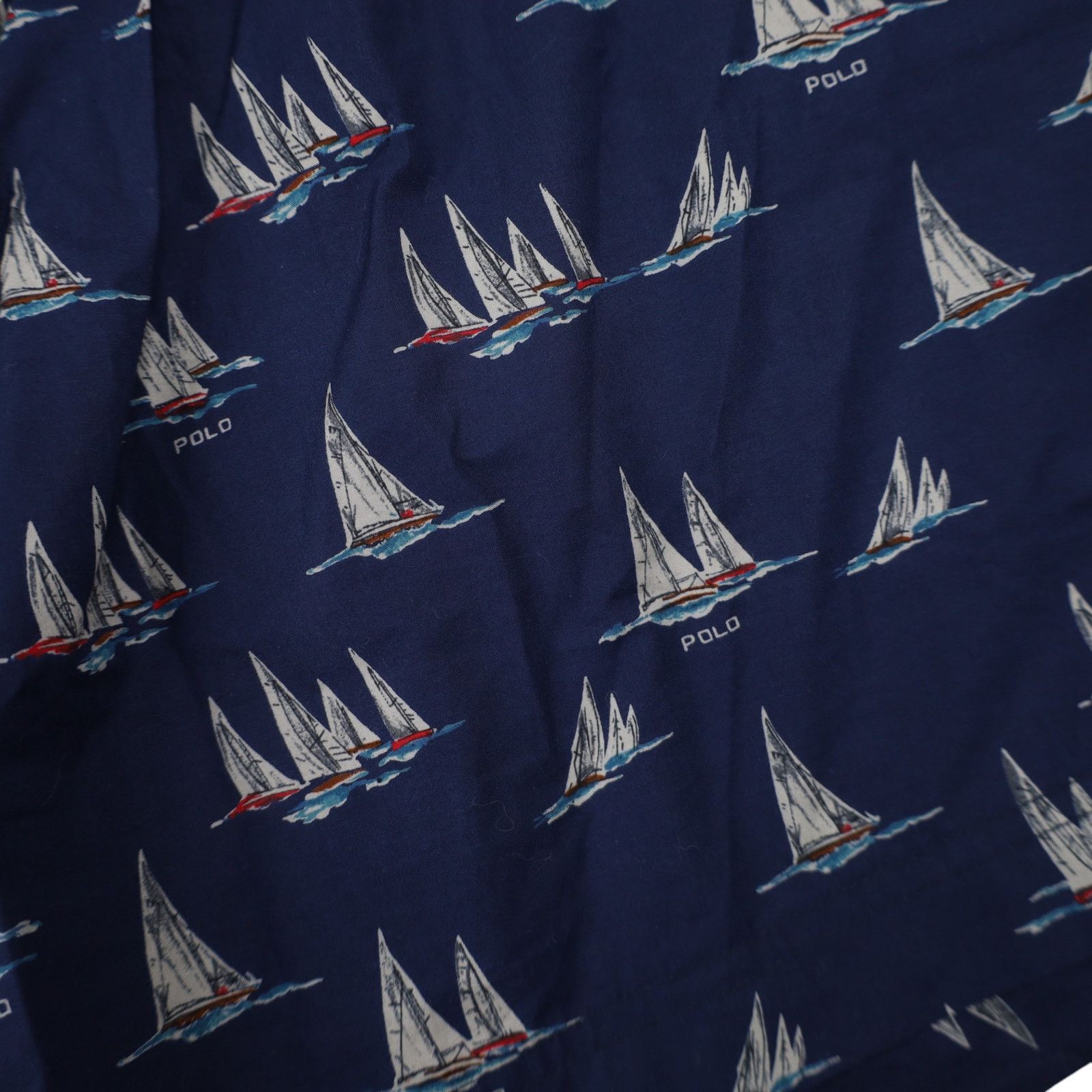 Polo Ralph Lauren × Vintage Vintage Polo Ralph Lauren Allover Ship Print Swim Trunks Size US 30 / EU 46 - 3 Thumbnail