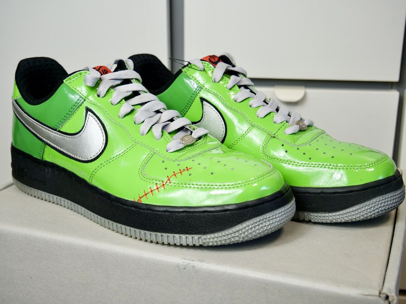 Nike Like New Nike Air Force AF1 QS Halloween Frankenstein Size US 9 / EU 42 - 3 Thumbnail