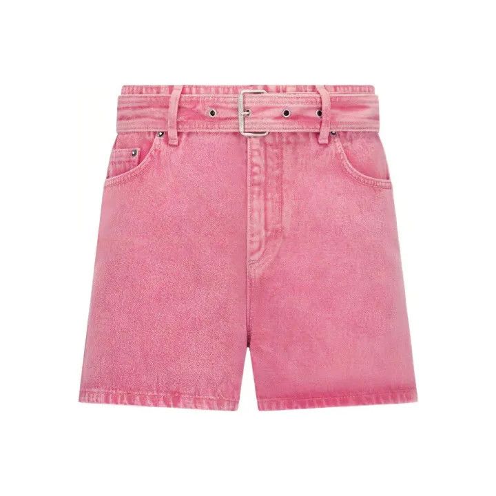 Dior Dior SS22 Pink Denim Shorts for Women 0079 Size 23" - 1 Thumbnail