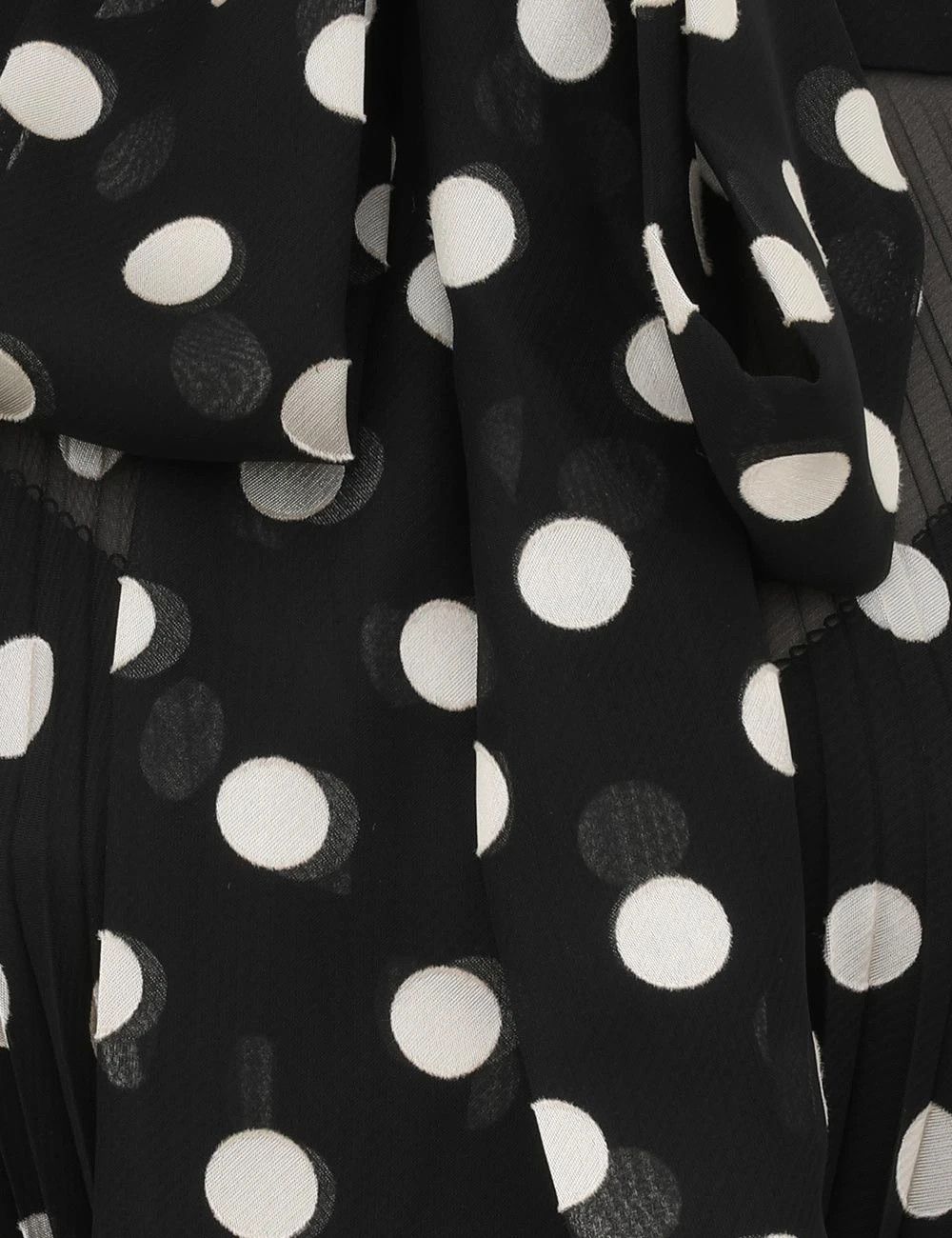 Zimmermann oc11z0226 Pussybow Mini Dress In Black/White Size M / US 6-8 / IT 42-44 - 6 Thumbnail