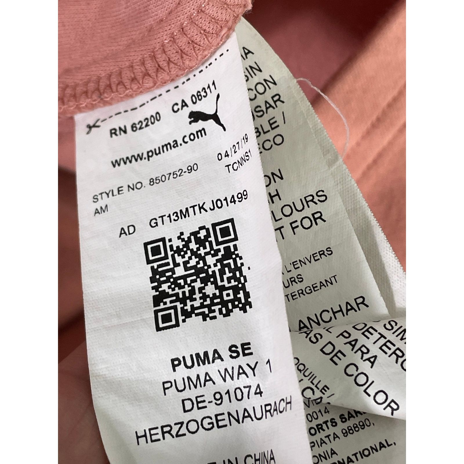 Puma Puma Women's Pink Moto Sleeve Pullover Hoodie Small S/P Size S / US 4 / IT 40 - 4 Thumbnail