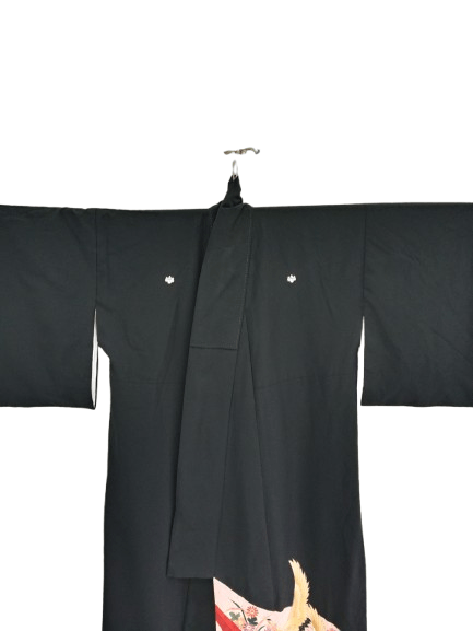 Komono Vintage Yukata Furisode Tomesode Kimono Japanese Traditional Size L / US 10 / IT 46 - 5 Thumbnail