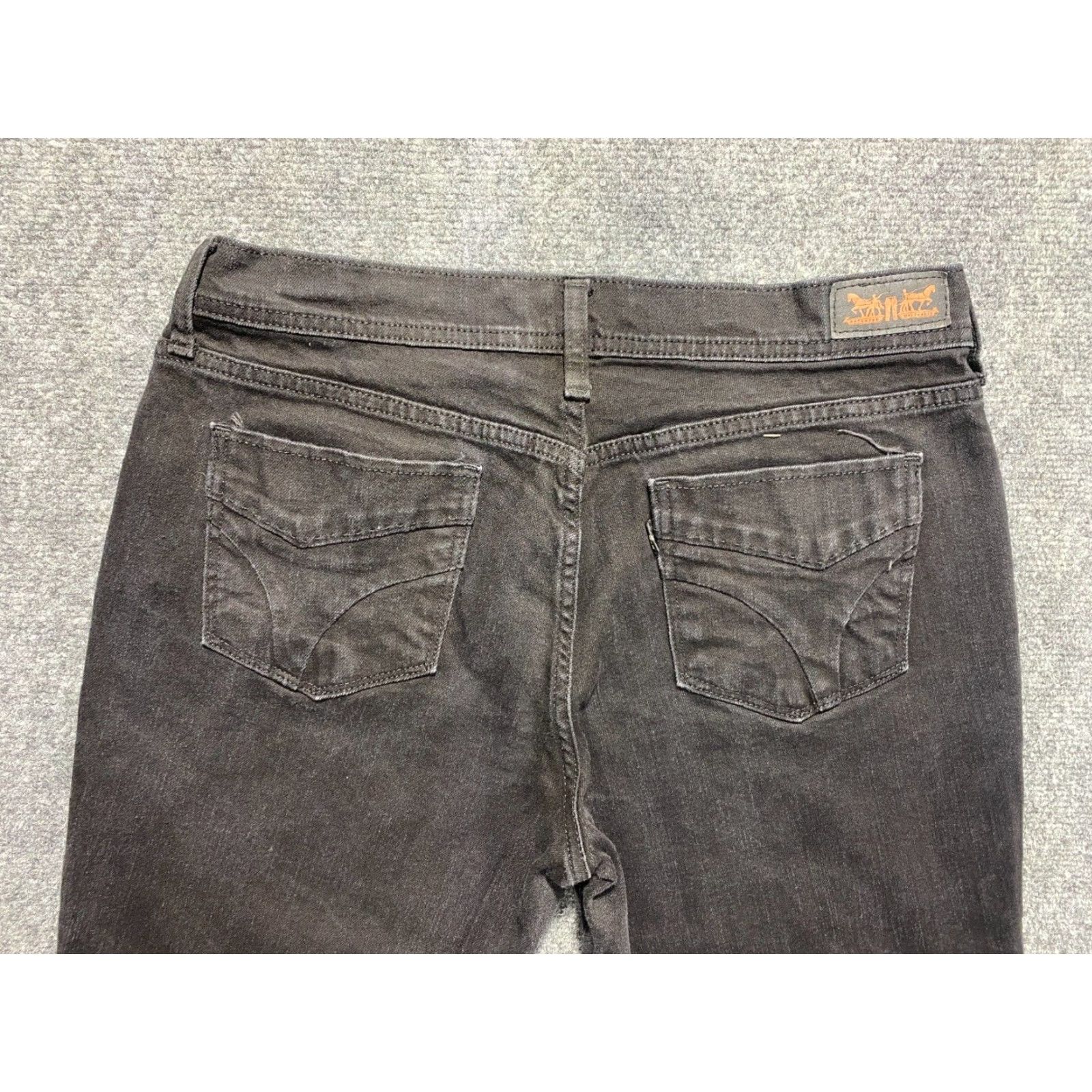 Levi's Levi's Jeans 505 Straight Men's? Women's 10 M Black Stretch Mid Rise Denim 5-Pocket Regular Inseam 30 - Levi's 505 Size 30" / US 8 / IT 44 - 3 Thumbnail