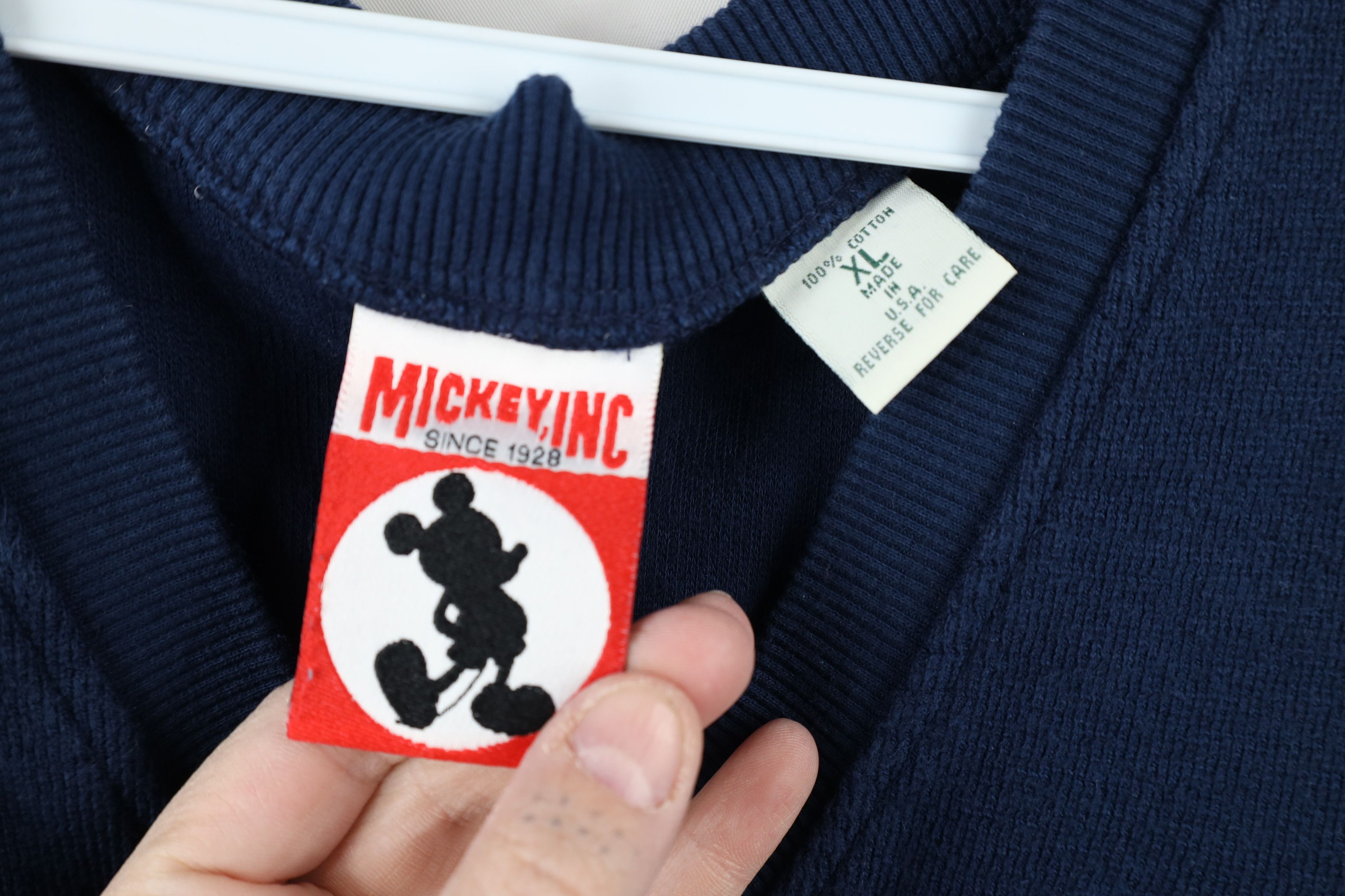 Disney × Vintage Vintage 90s Disney Club Cotton Ribbed Knit Sweater Vest USA Size US XL / EU 56 / 4 - 6 Thumbnail