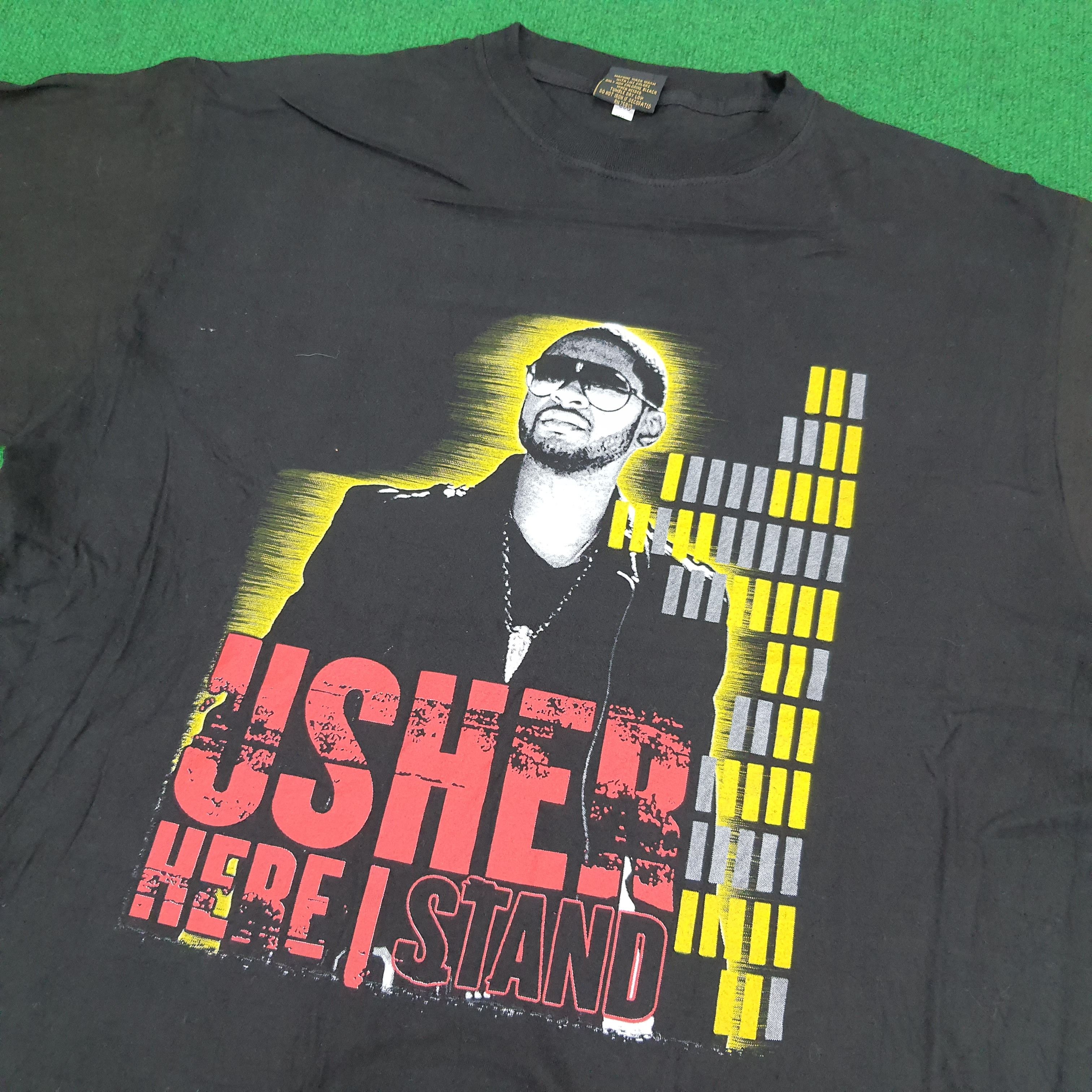 Band Tees × Vintage Vintage USHER Here I Stand Tour T-shirt Size US XL / EU 56 / 4 - 2 Thumbnail