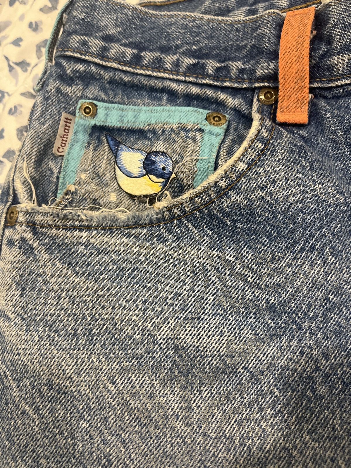 Carhartt Carhartt Custom Bird Floral Denim Size US 34 / EU 50 - 4 Thumbnail