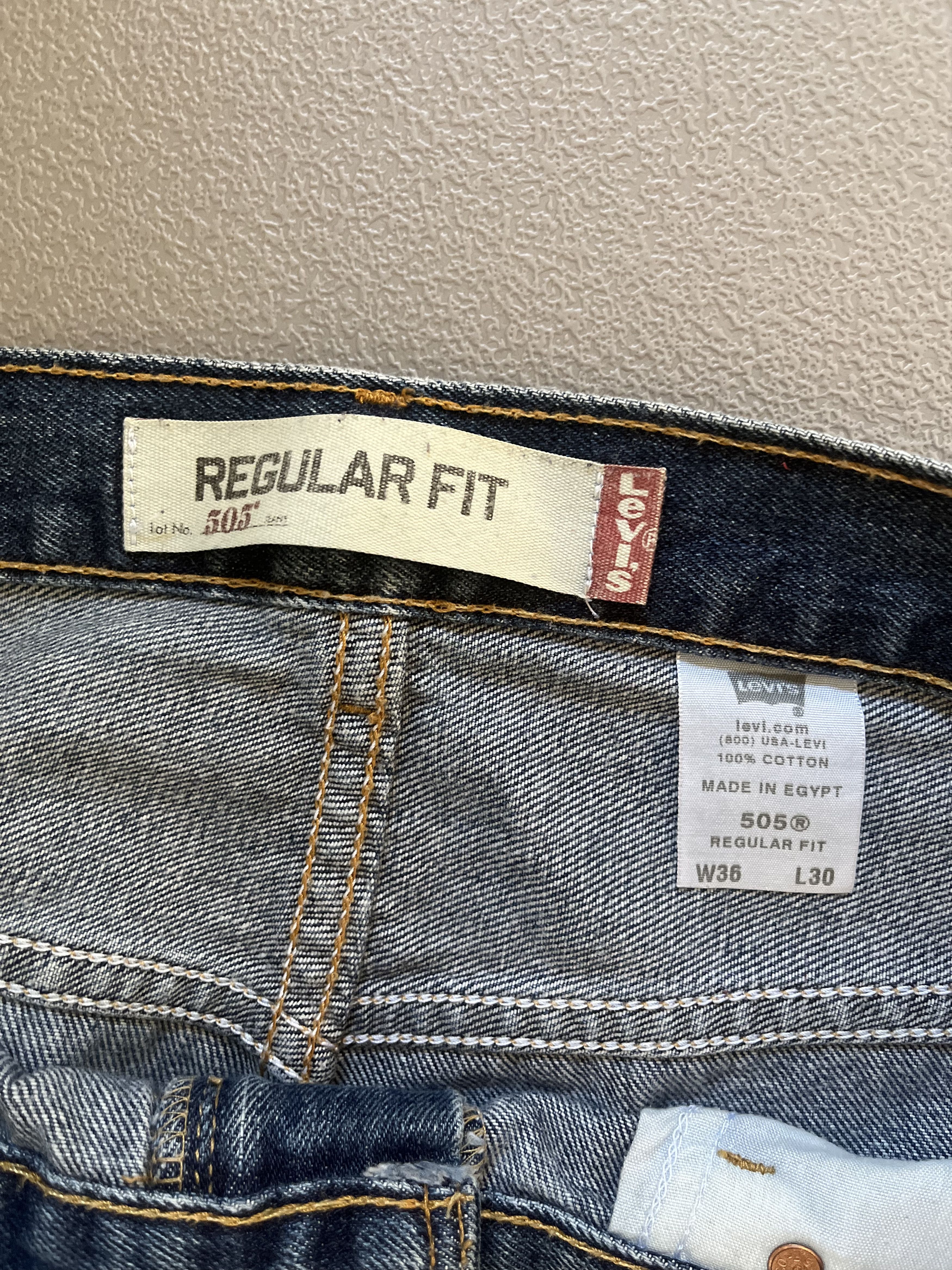 Levi's Blue Levi 505s regular fit Size US 36 / EU 52 - 2 Thumbnail