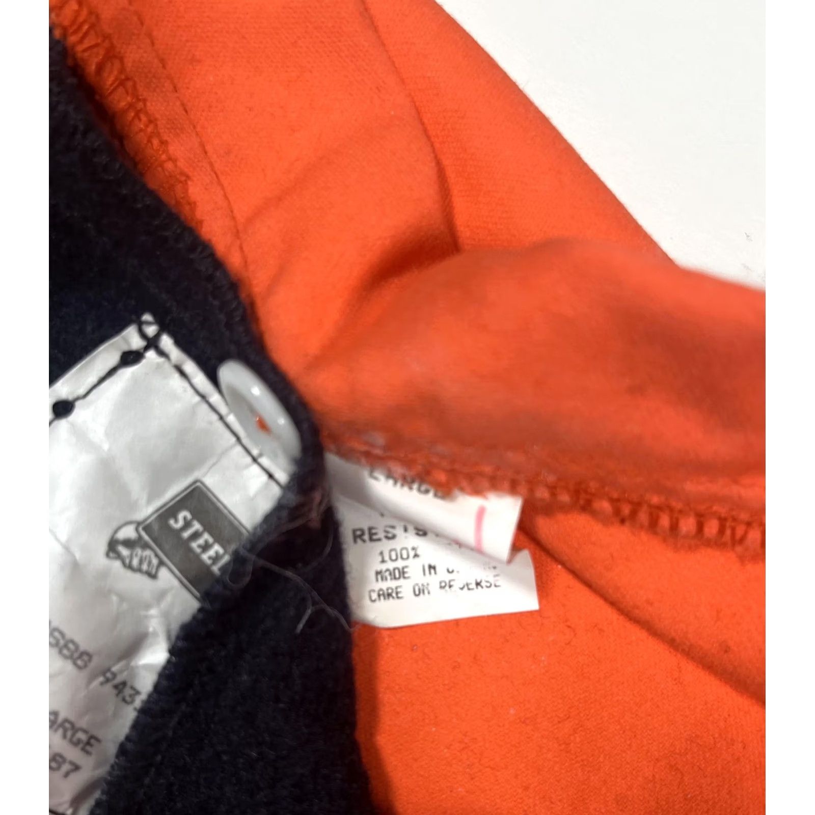 Vintage VINTAGE Steel Grip Jacket Mens L Orange Flame Resistant FR Welding Coat Made USA Size US L / EU 52-54 / 3 - 4 Thumbnail