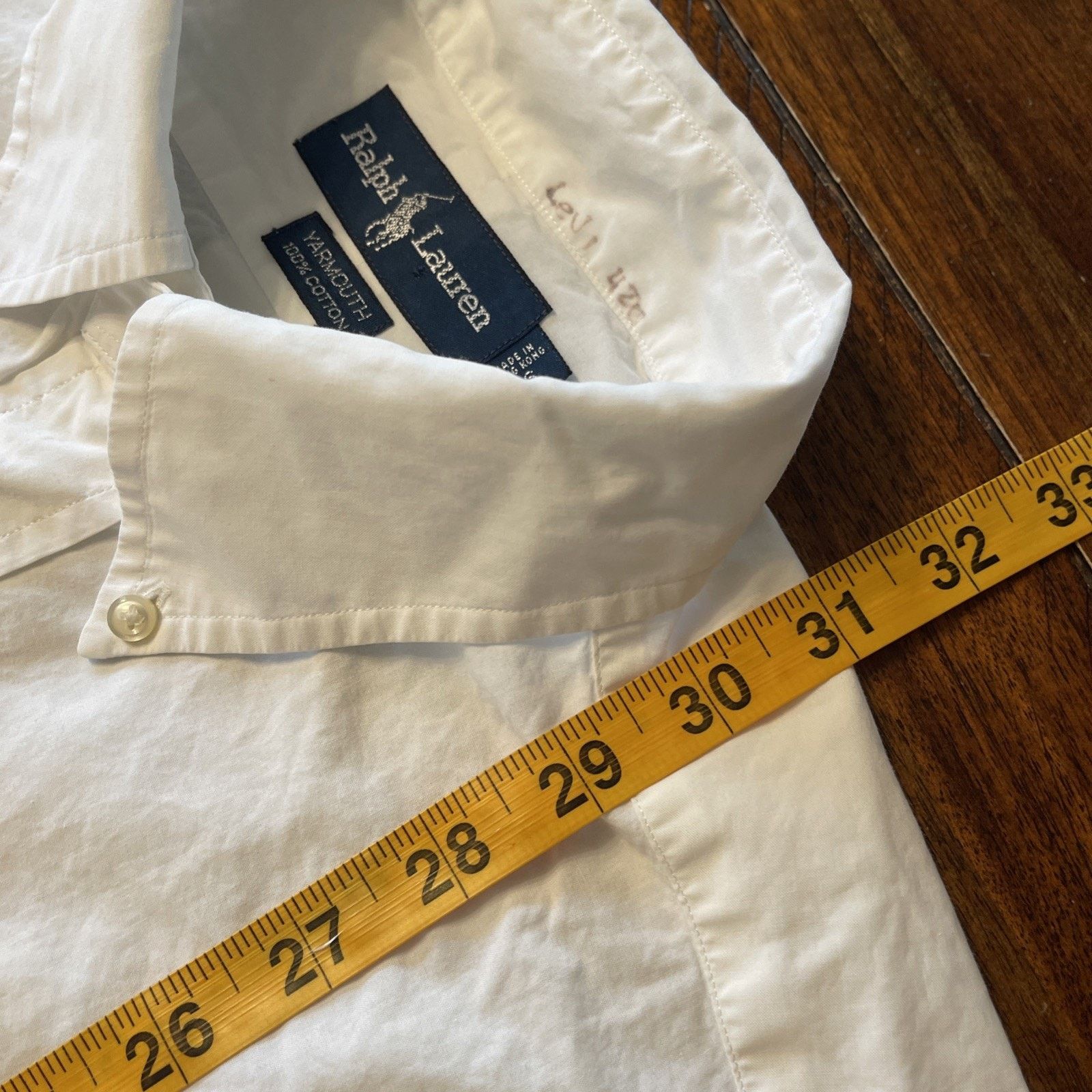 Polo Ralph Lauren Ralph Lauren Polo Yarmouth Cotton Shirt 16" EUC Soft Size US XL / EU 56 / 4 - 6 Thumbnail
