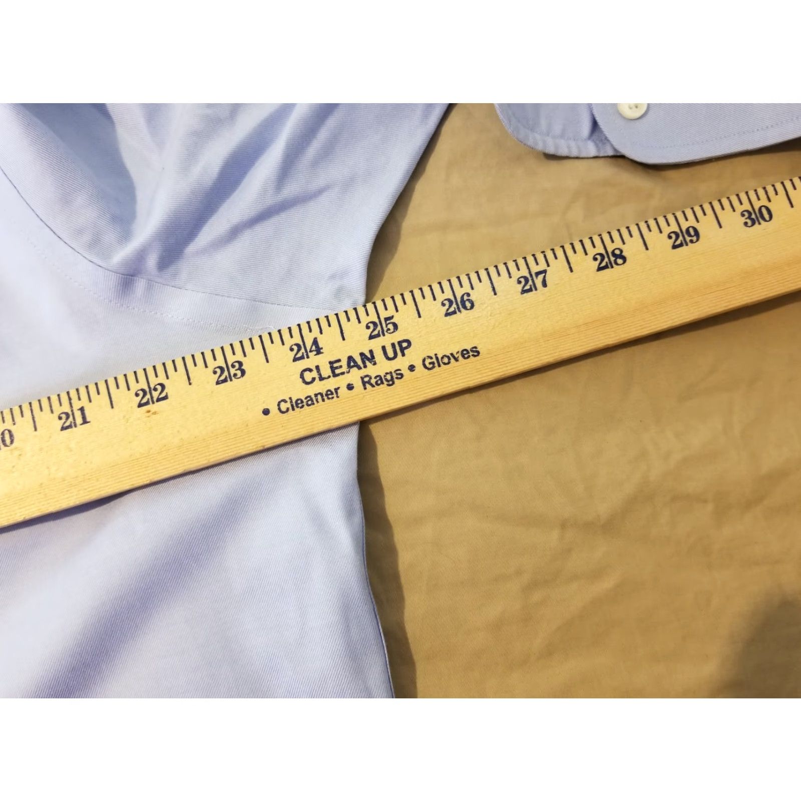Brooks Brothers Brooks Brothers Dress Shirt Mens Blue 16 1/2 33 Button Cotton 16.5 Size 46R - 4 Thumbnail